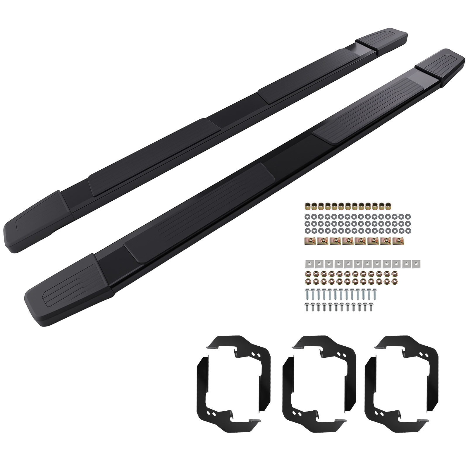 6 Inch Nerf Bar Side Step for Silverado/Sierra Crew Cab 2019-2026 Aluminum