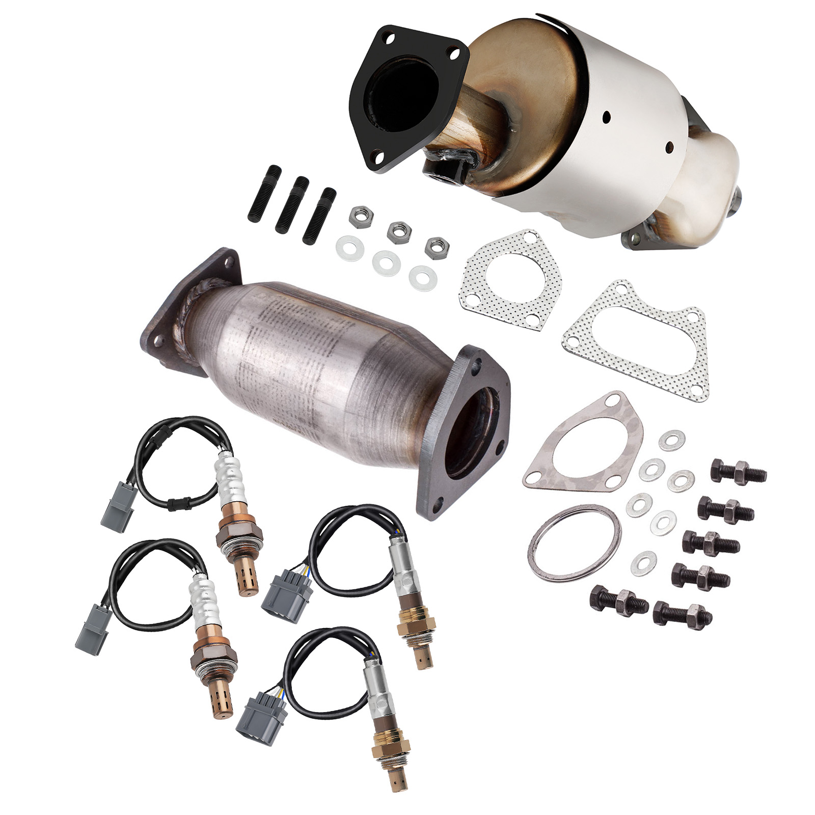 Catalytic Converter+Oxygen Sensor for Honda Accord EX LX 3.0L 2003-2007 W/Gasket
