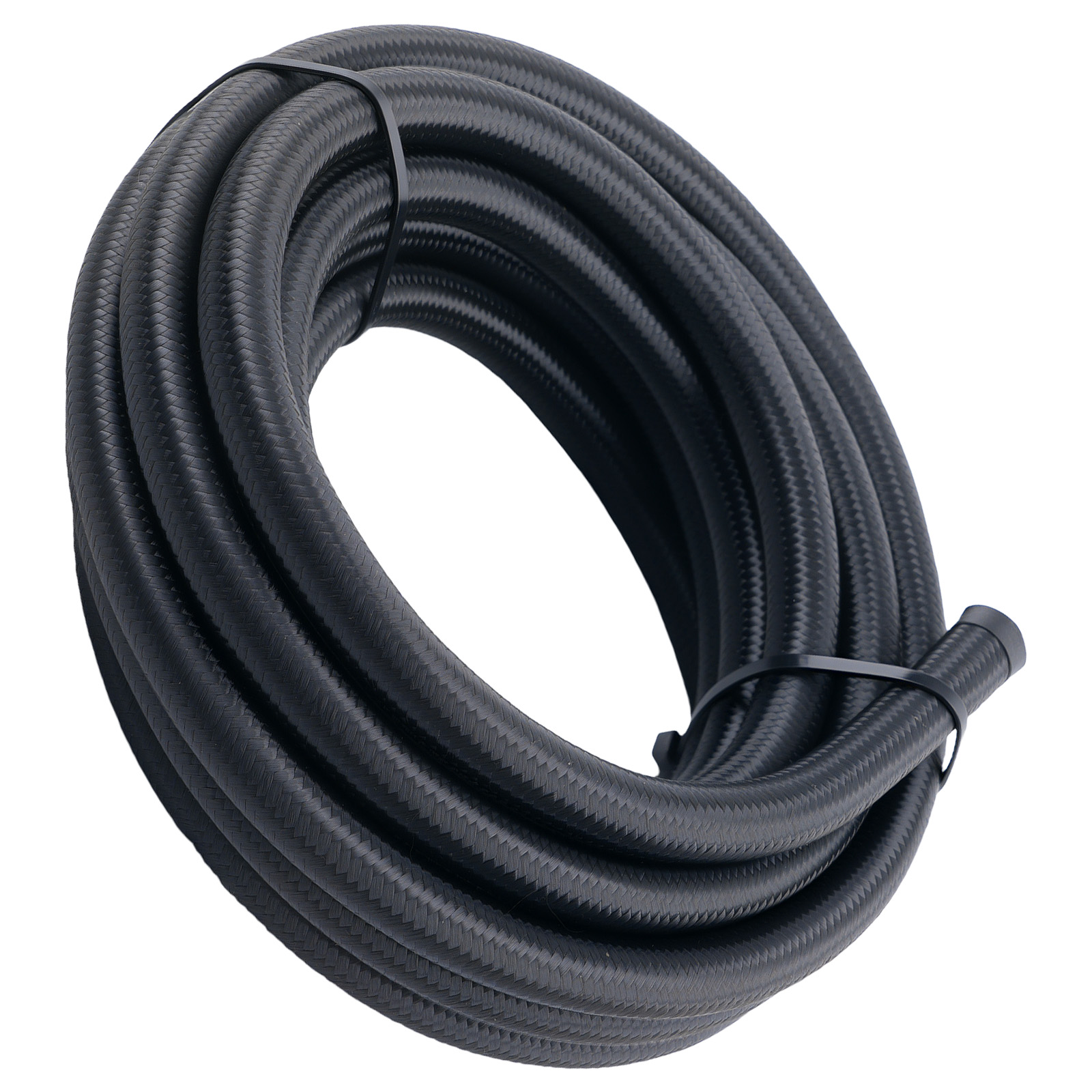 AN6 Nylon Steel Braided Oil Fuel Line Hose 16FT + Fitting Hose End Adaptor Kit