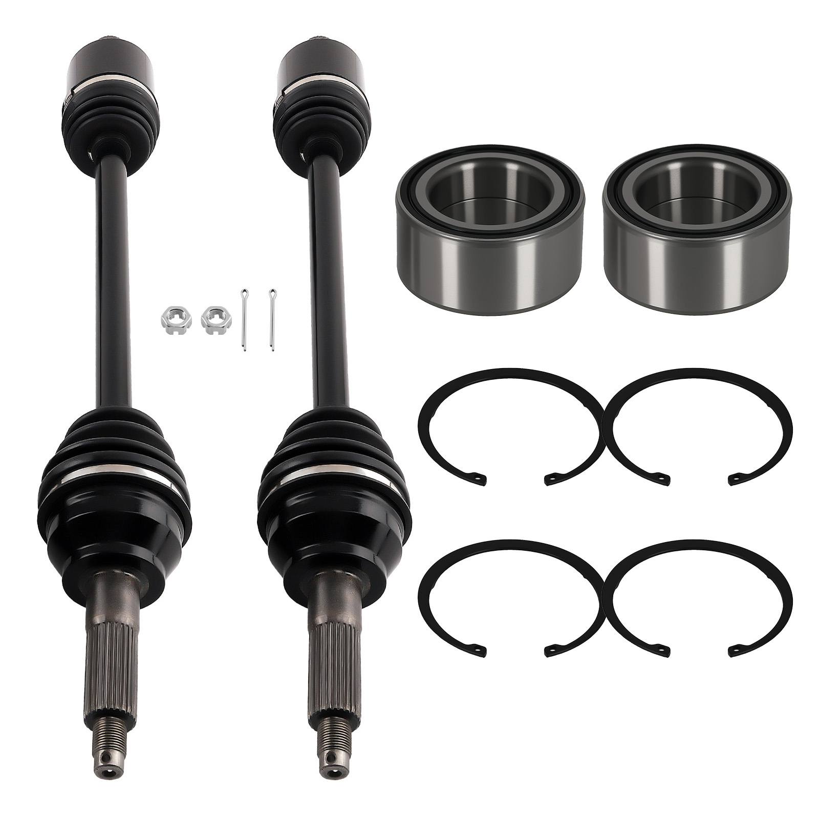 Rear Axles+Wheel Bearings For Polaris Ranger 900 XP Ranger 900 Crew 1332947