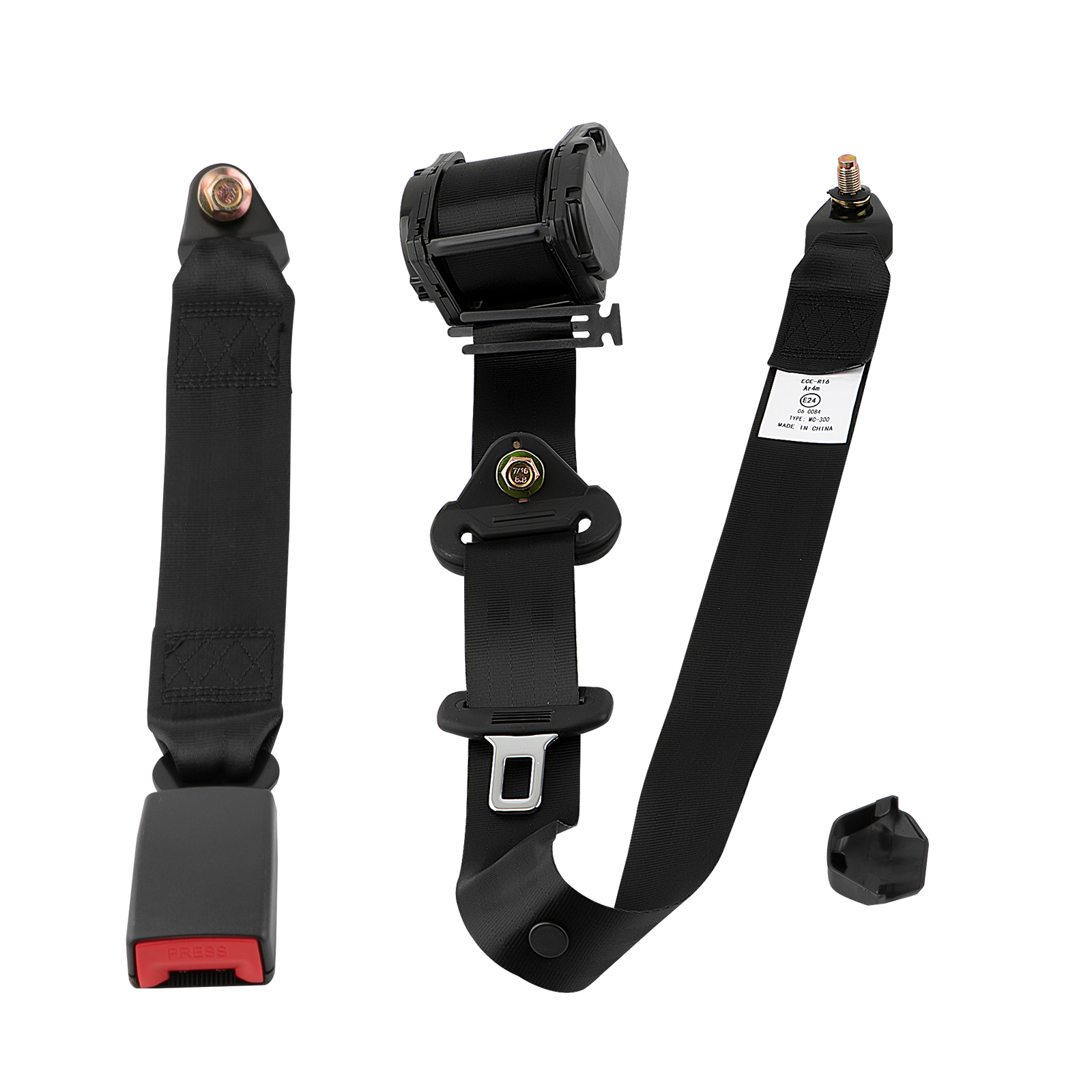 Adjustable Retractable 3 Point Safety Harness Seat Belt