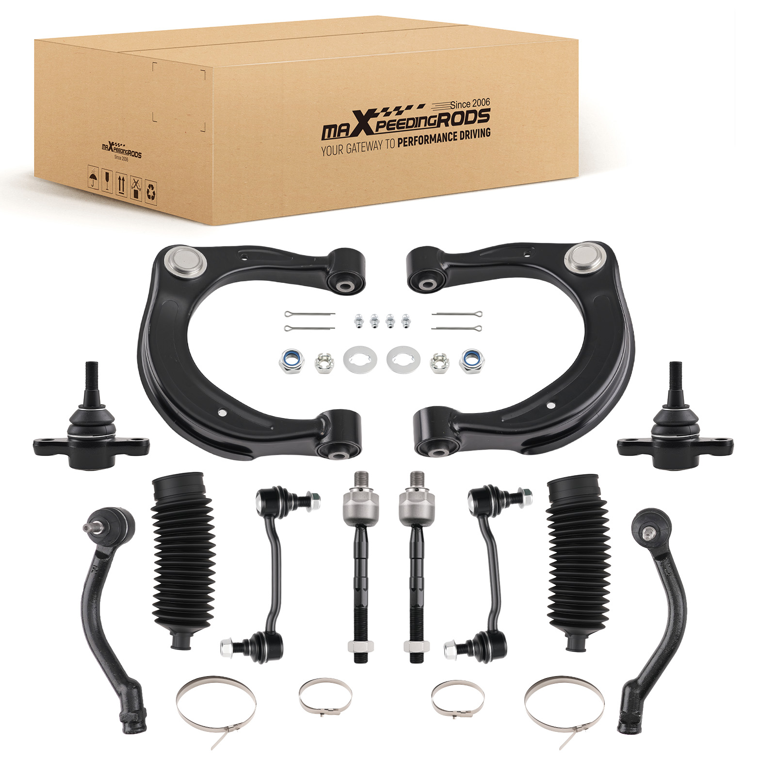 12pcs Control Arms & Stabilizer Bar End Links for Hyundai Sonata Azera 2006-2008