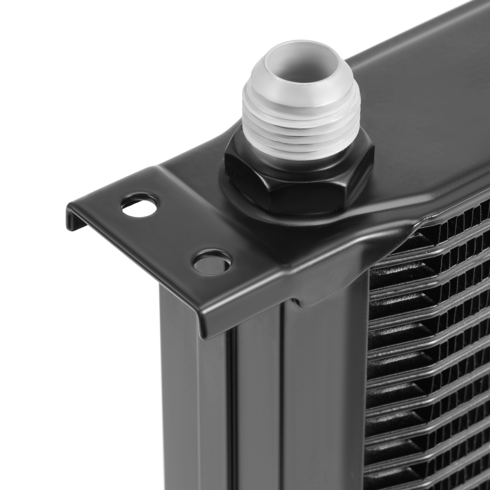 16 Row Aluminum Oil Cooler 10AN Universal Transmission w/ Corner Brace Kit