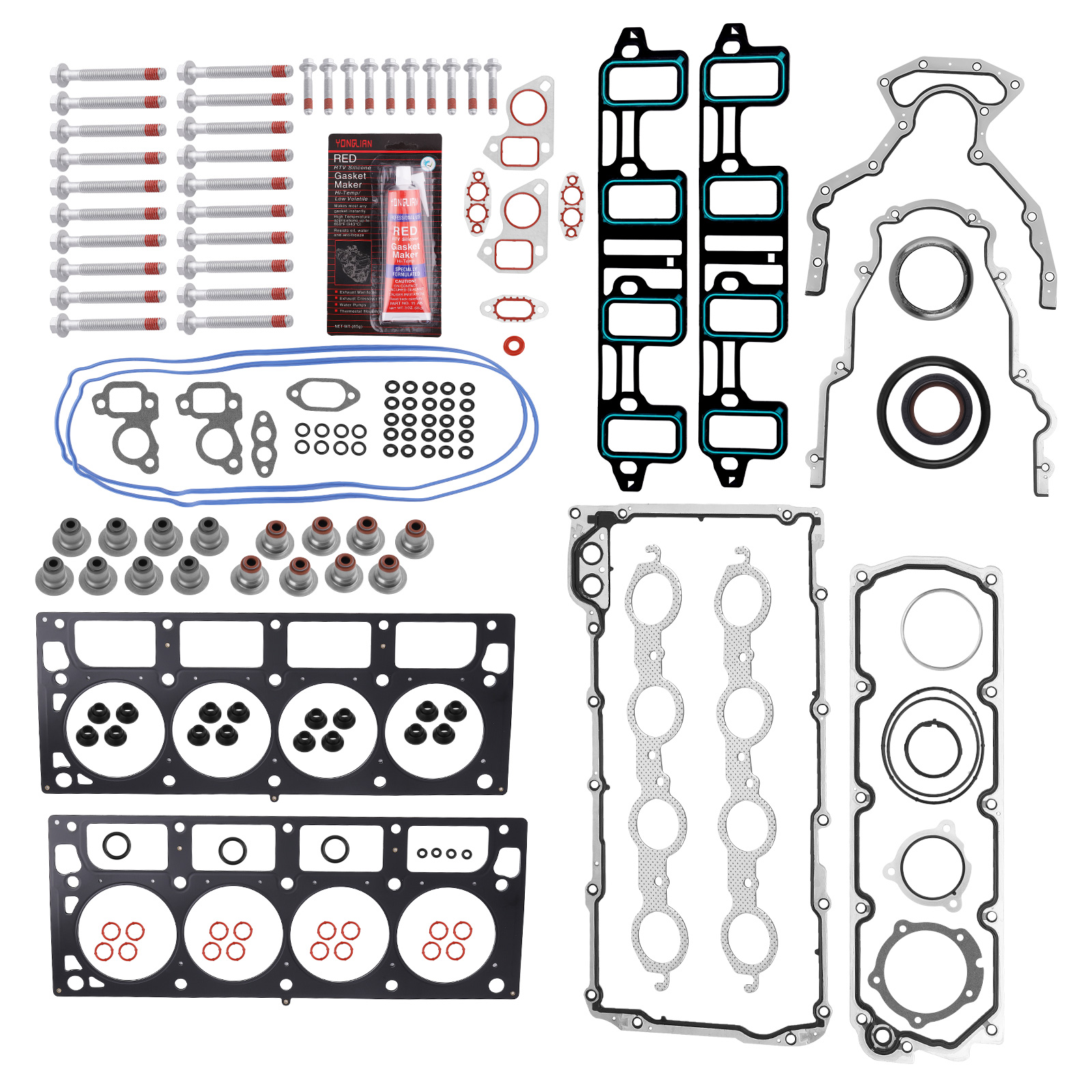 HS26192PT-5 MLS Head Gasket Set with Bolts for 07-13 Chevy GMC 6.0L 6.2L V8