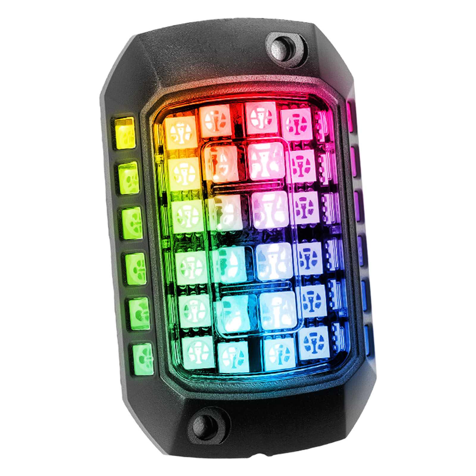 LED Rock Lights 12Pcs RGB For Car Truck SUV ATV Motorcycle Waterproof Pod Kit