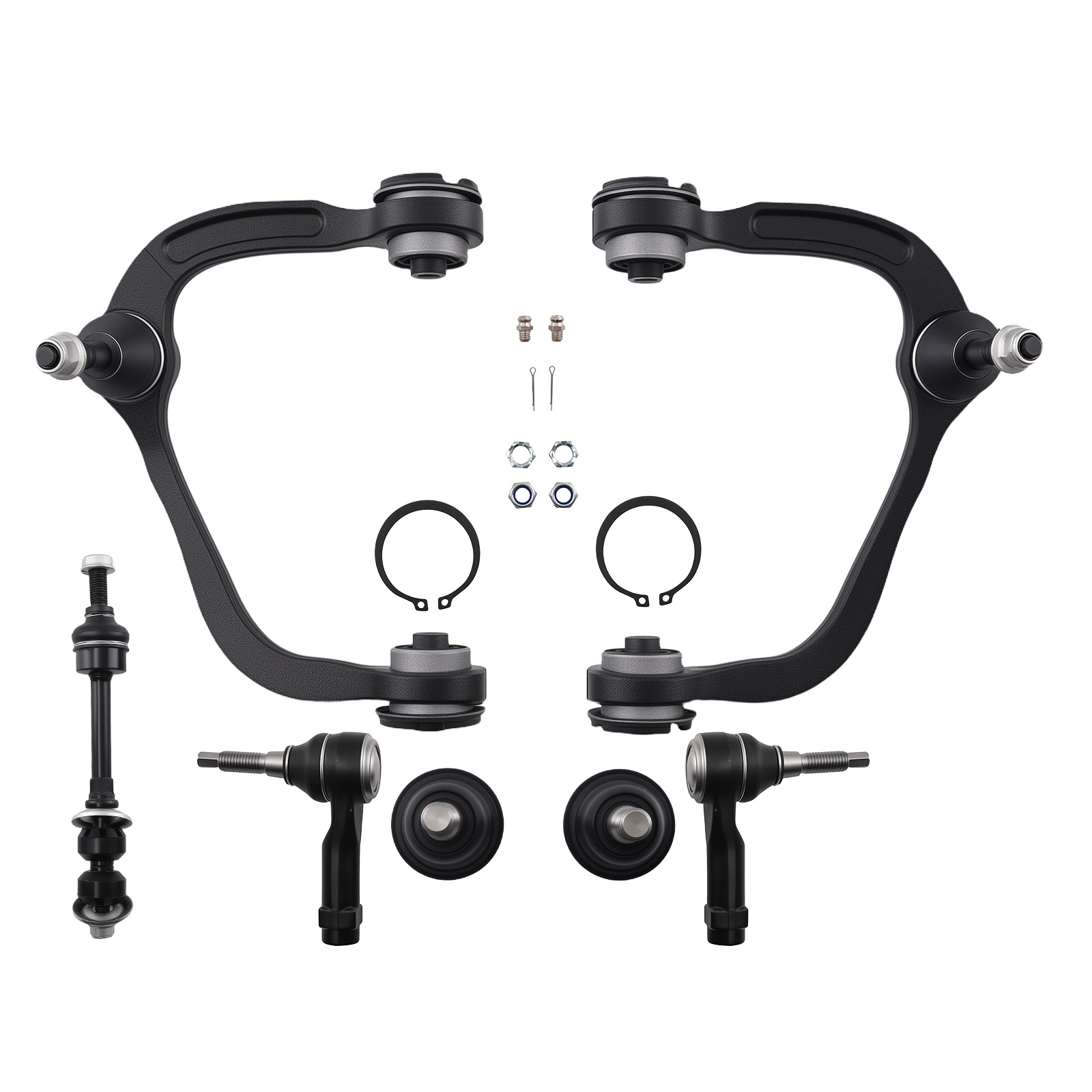 8pc Front Upper Control Arm Sway bar End Link Tie Rod For F150 MARK LT 05-08 4WD