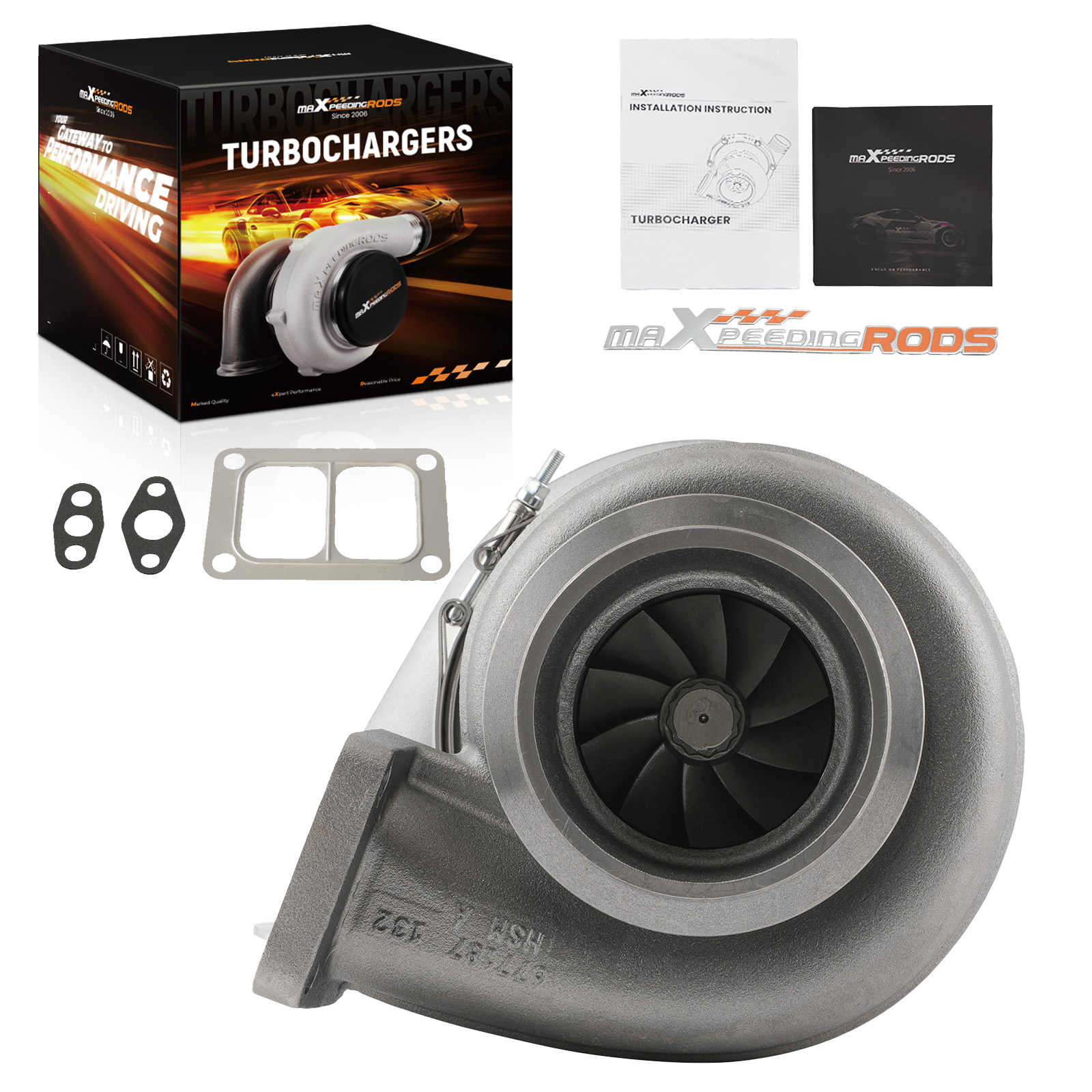 Billet Turbo Turbocharger T6 Flange Twin Scroll 84.7/48.5 Trin 500-1050hp