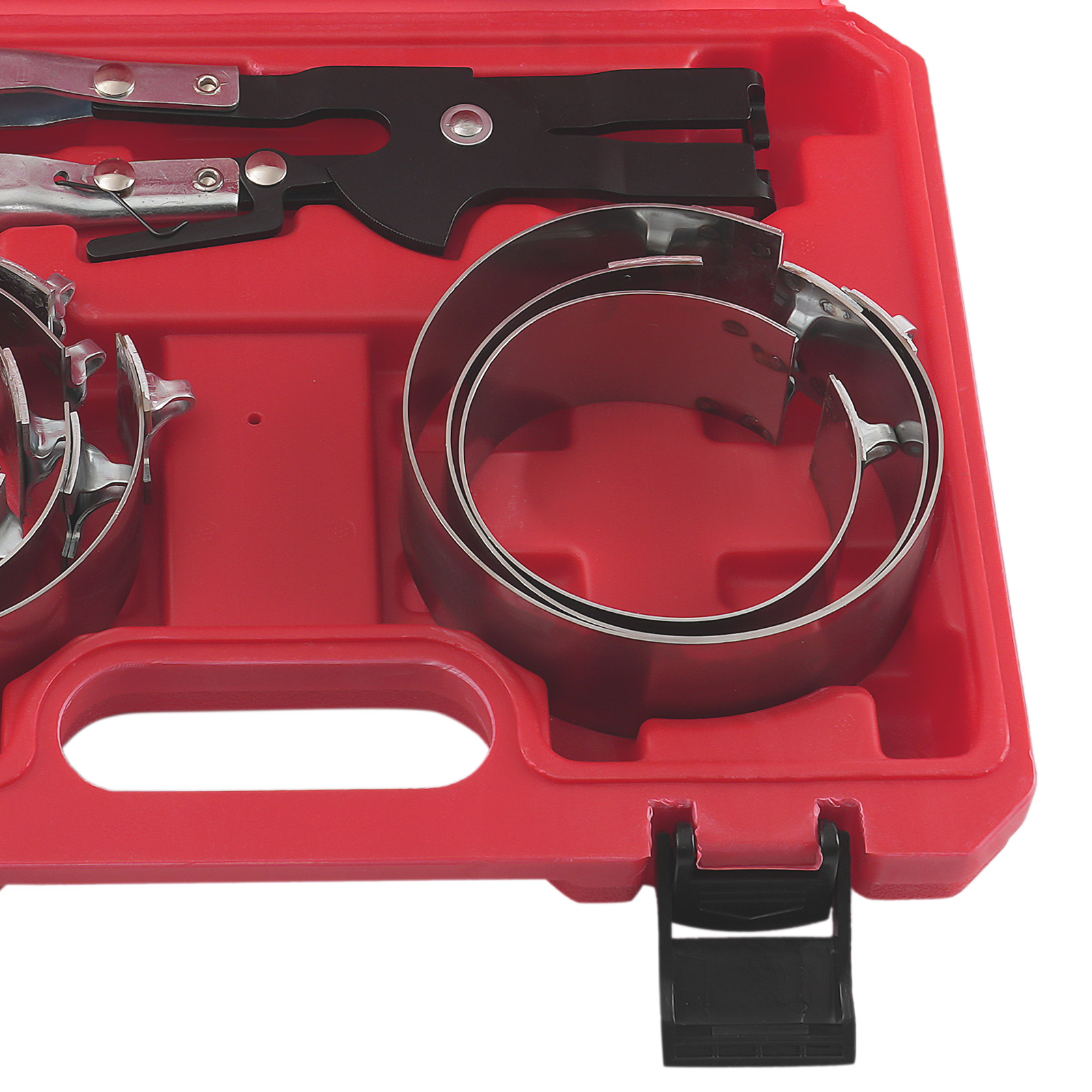 Piston Ring Compressor Set 73-111mm for Car Engine Rebuild Ratcheting Tool