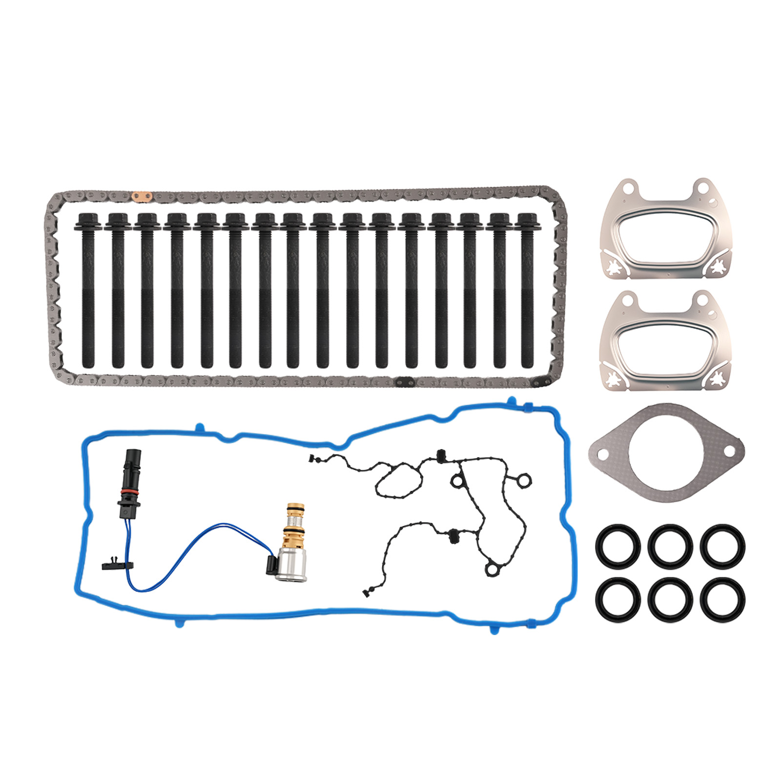 Lifters & Rocker Arms Set w/ Timing Chain for Jeep Wrangler 3.6L V6 2012-2015