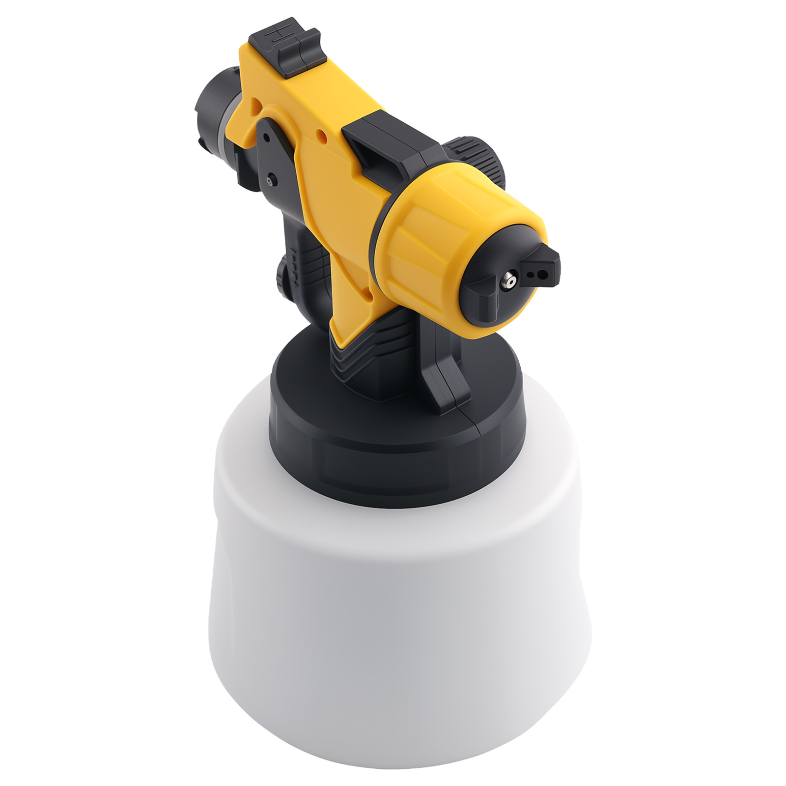 200W HVLP Paint Sprayer Gun 18000RPM 5 Nozzles Set for Dewalt Battery