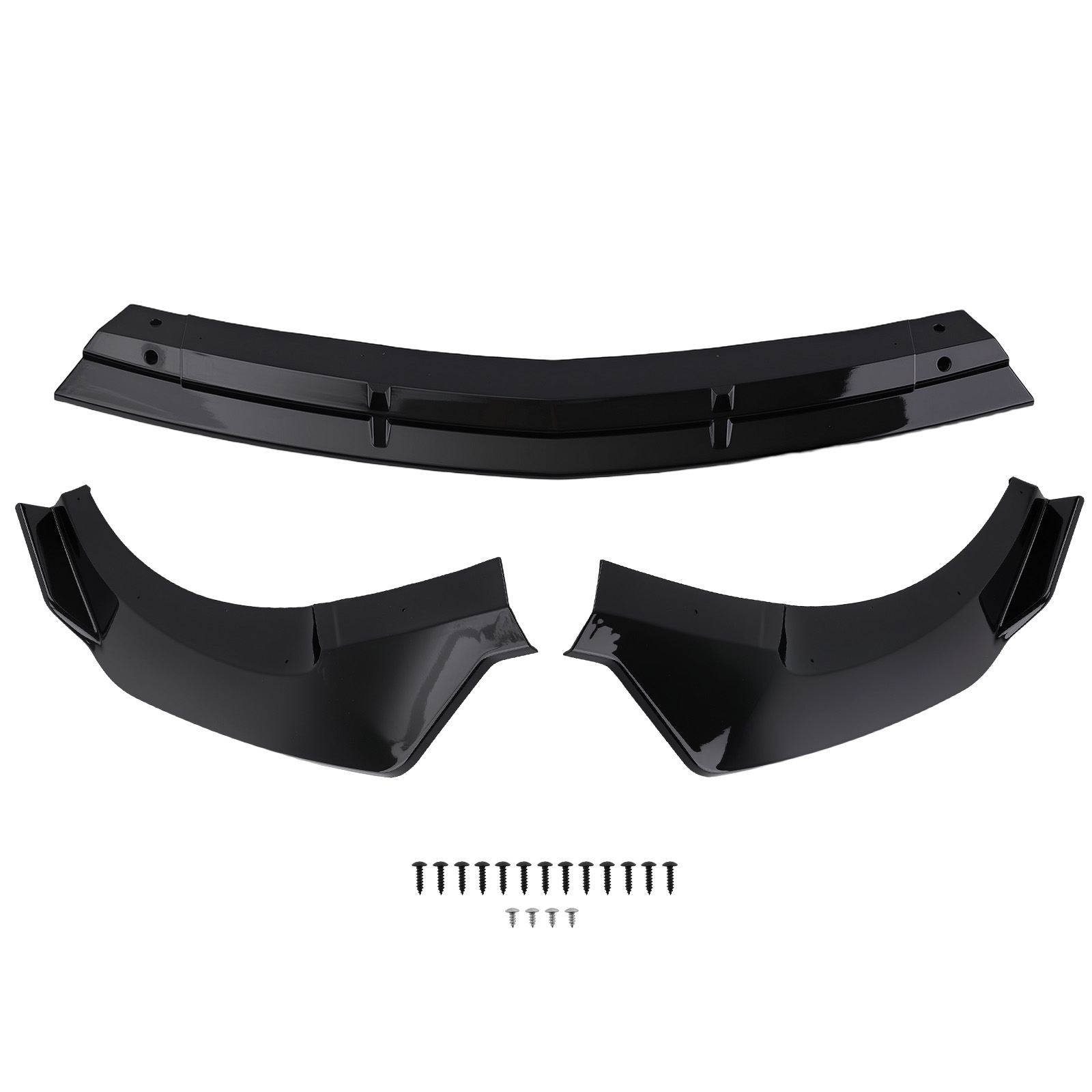 3PC Front Lip Splitter for Benz E300/E400/E450 Sport Package 2017-2019 Black