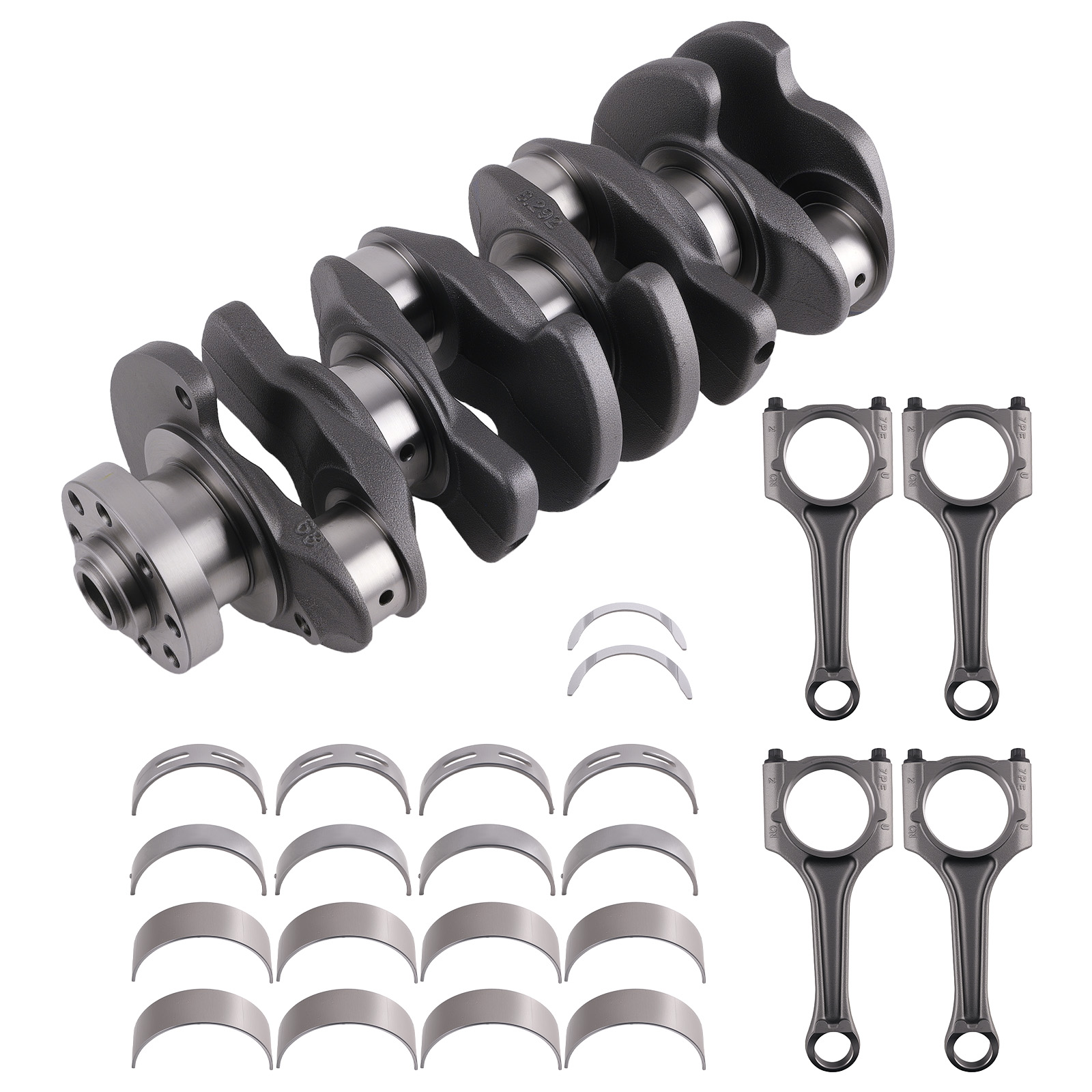 Engine Crankshaft w/Connecting Rods Kit for VW Audi Seat Skoda 2.0L EA888