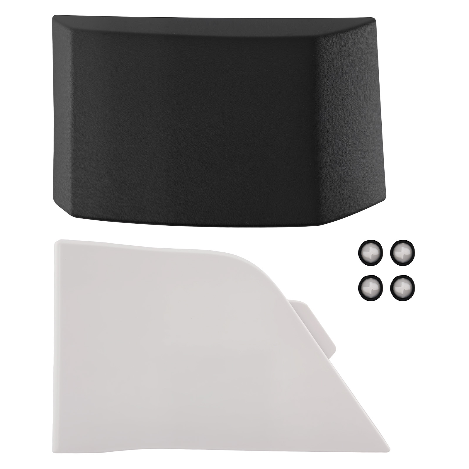 Black Fuel Cover Front Left for Ford Transit 150/250/350 2015-2023 Plastic