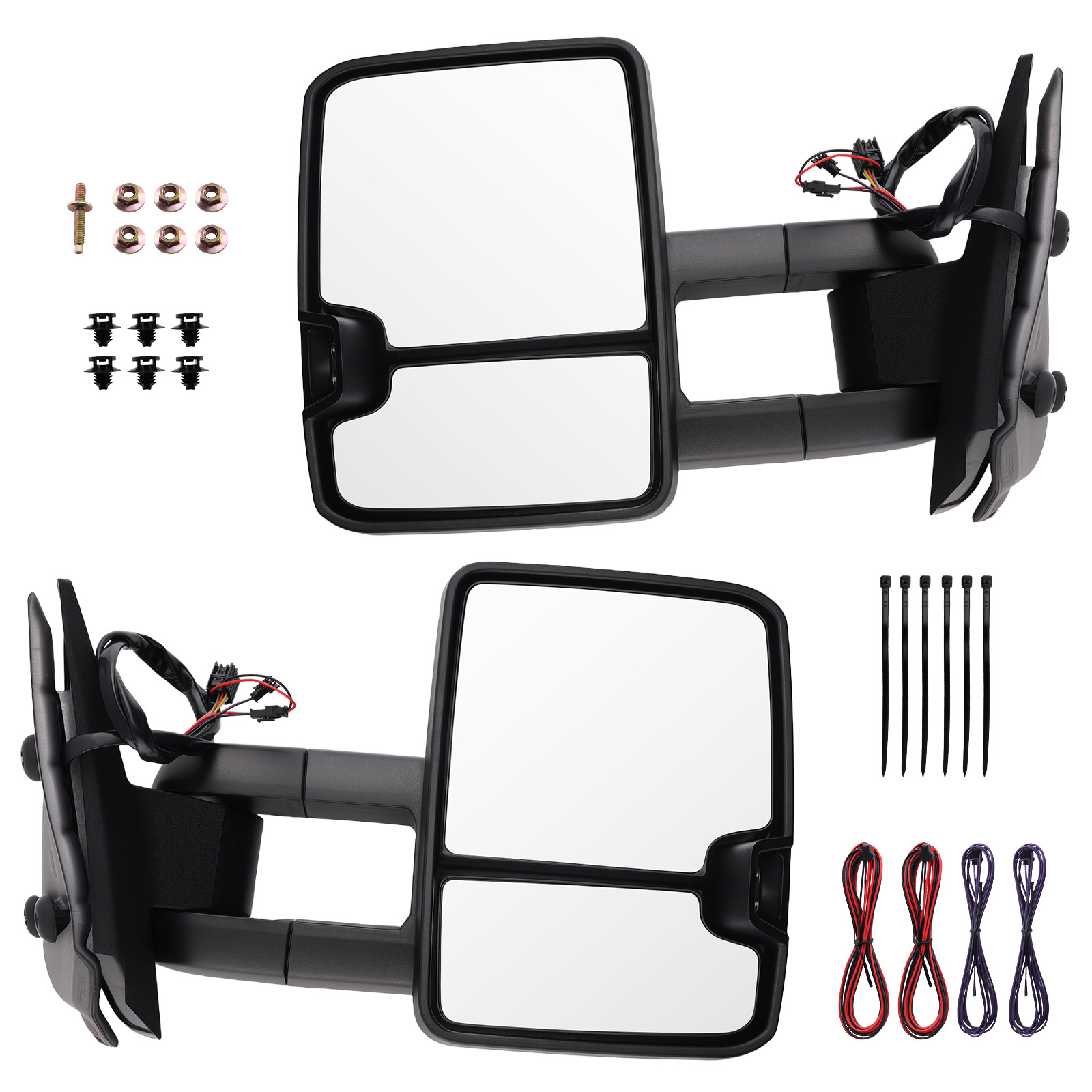 Heated Side View Mirror for GMC Yukon 2007-2014 Extendable Manual Folding