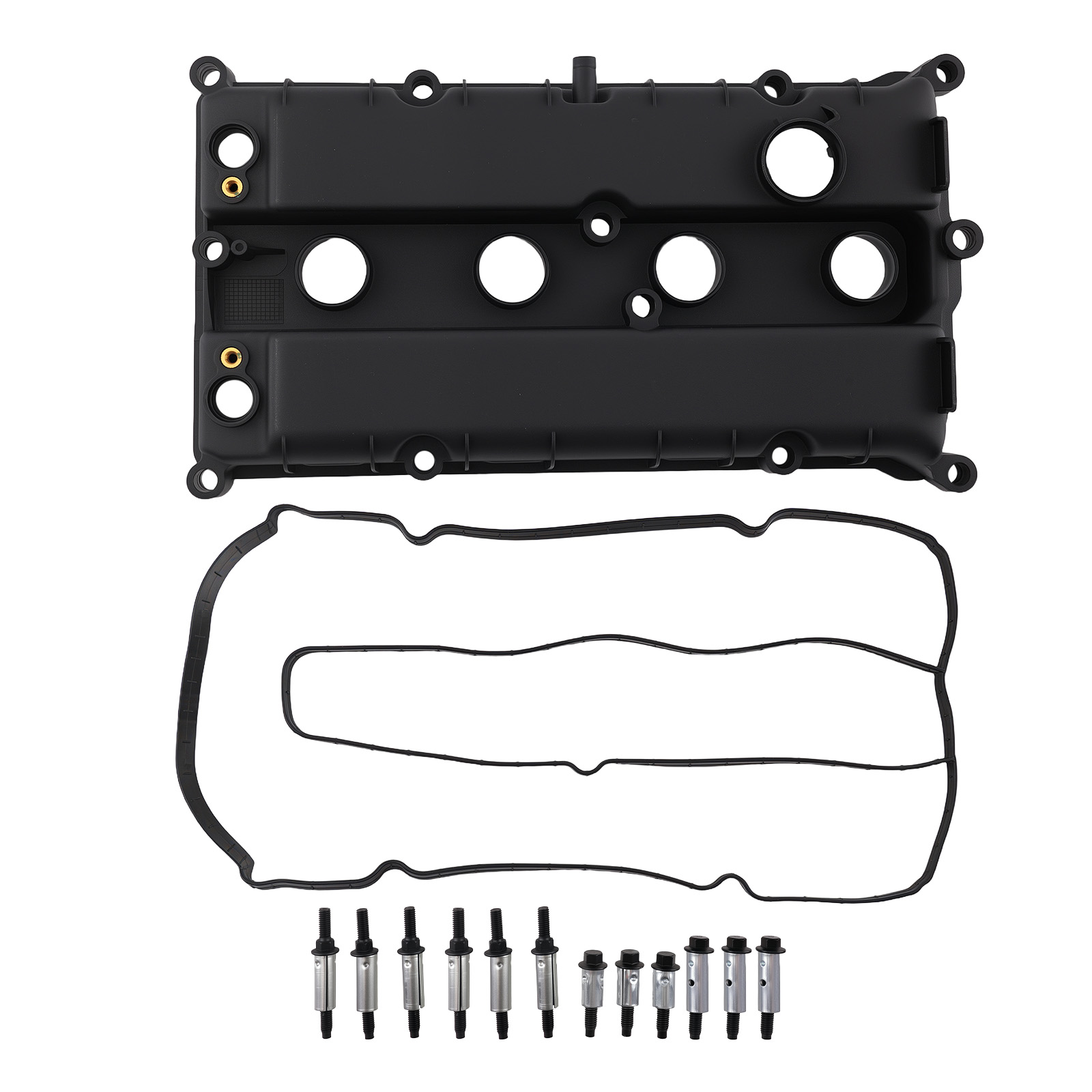 Engine Valve Cover w/Gasket Bolt for Ford Fiesta 2014-2019 1.6L DOHC 4M5G6M293CM