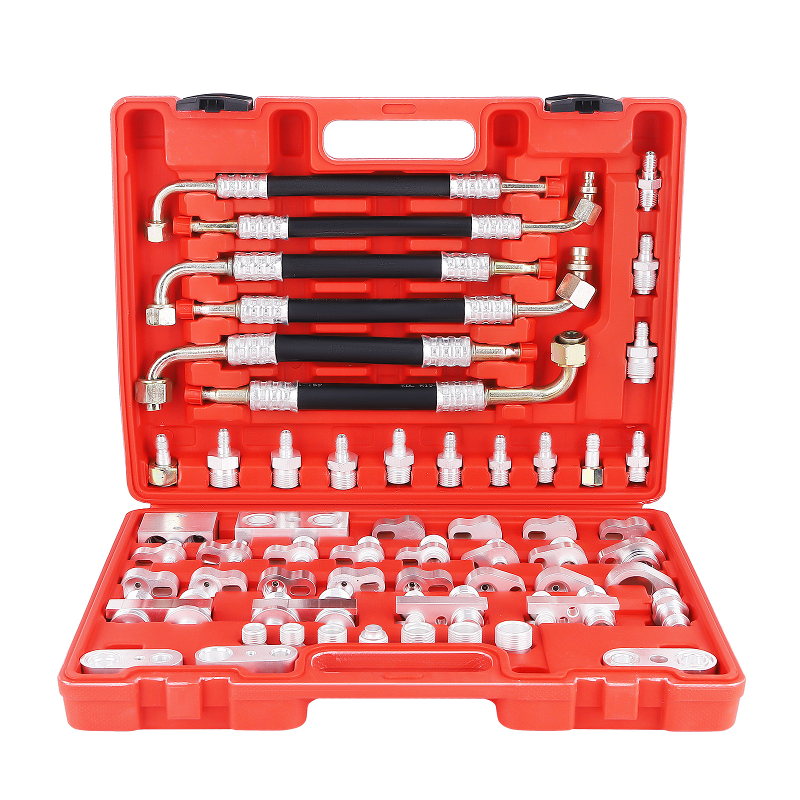 56Pcs Auto Air Conditioning Leak Detector Detection Fitting Tool Kit Car Truck