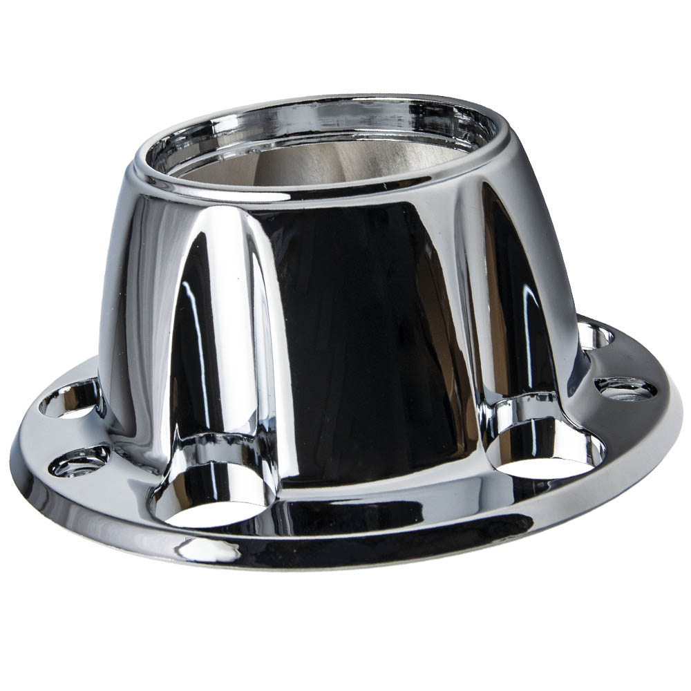 thumbnail image 2 of BFO 4-Piece Wheel Hub Center Caps For Ford Bronco / F-150 / Van (1980-1996) – 7 Inch, Silver/Black, 4WD Only 2 of 5