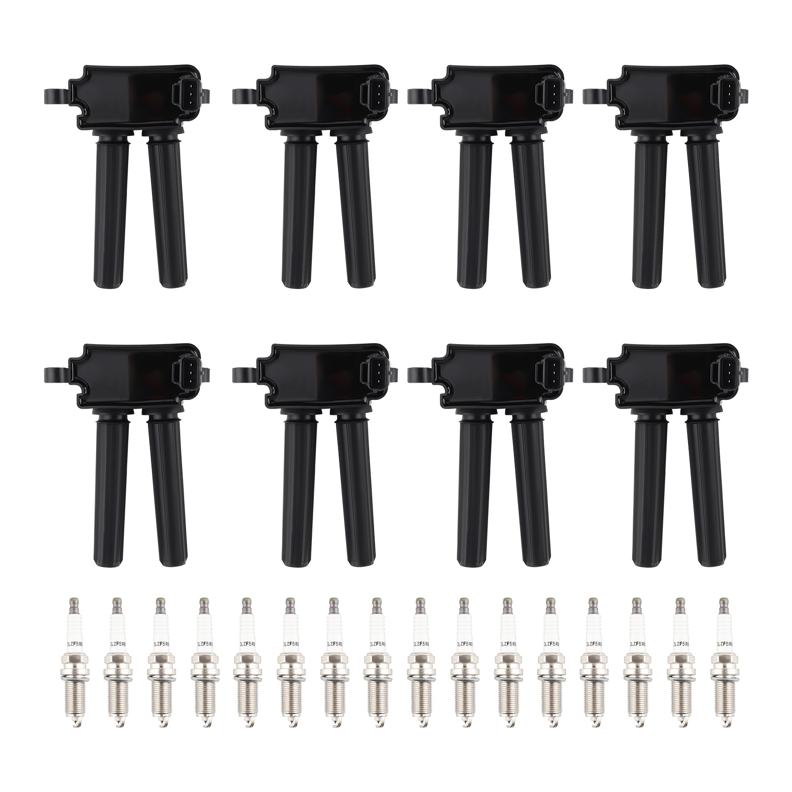 8pcs Ignition Coil & 16 Spark Plug For Chrysler Dodge Charger Ram Jeep UF-504