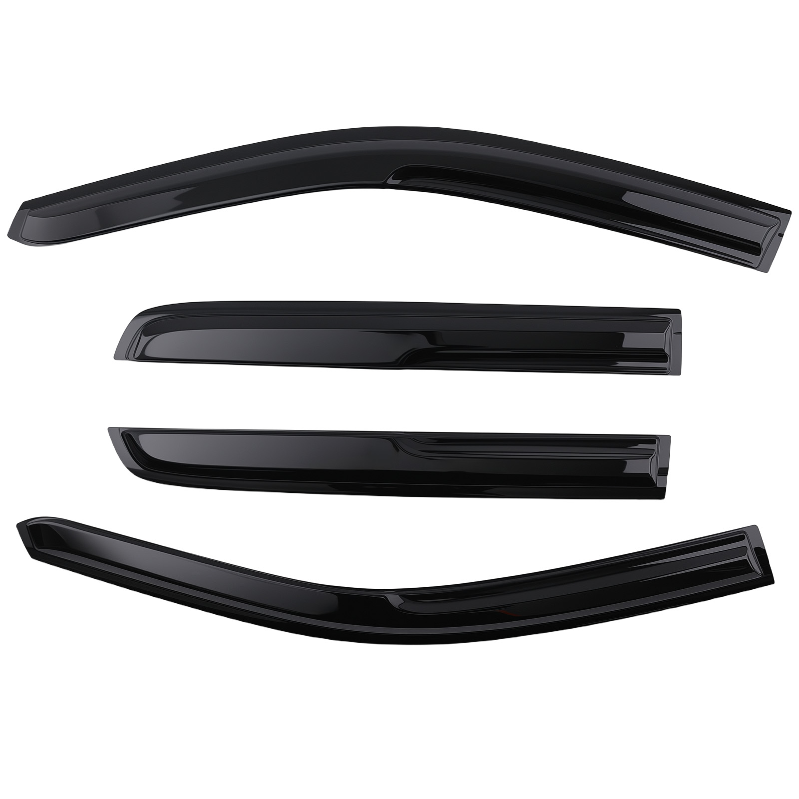 Rain Guard Window Visor for Jeep Grand Cherokee 05-10 Acrylic 4Pcs Black