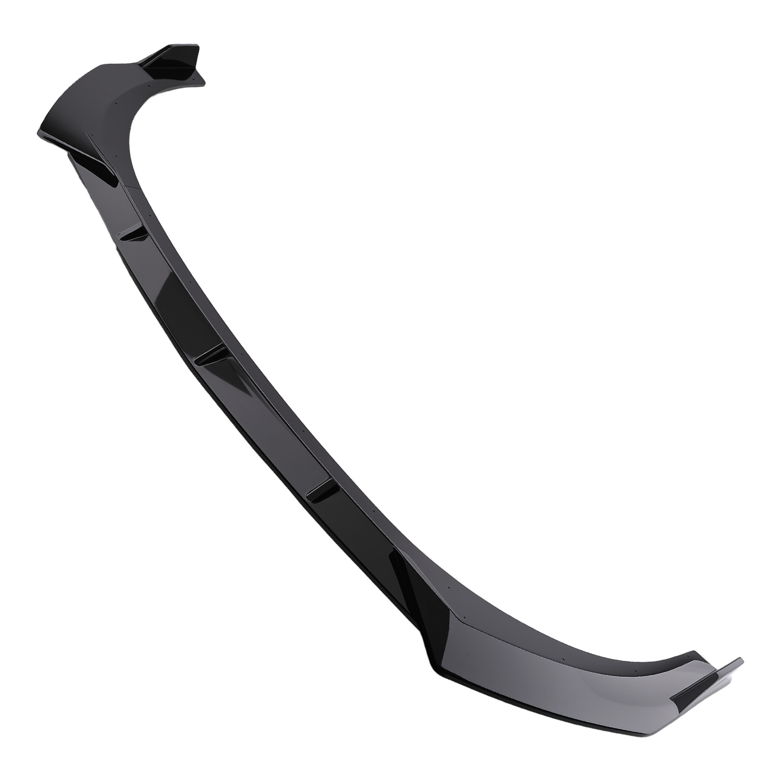 Front Bumper Accent Lip for Hyundai Elantra 2021-2024 Gloss Black Plastic Lower