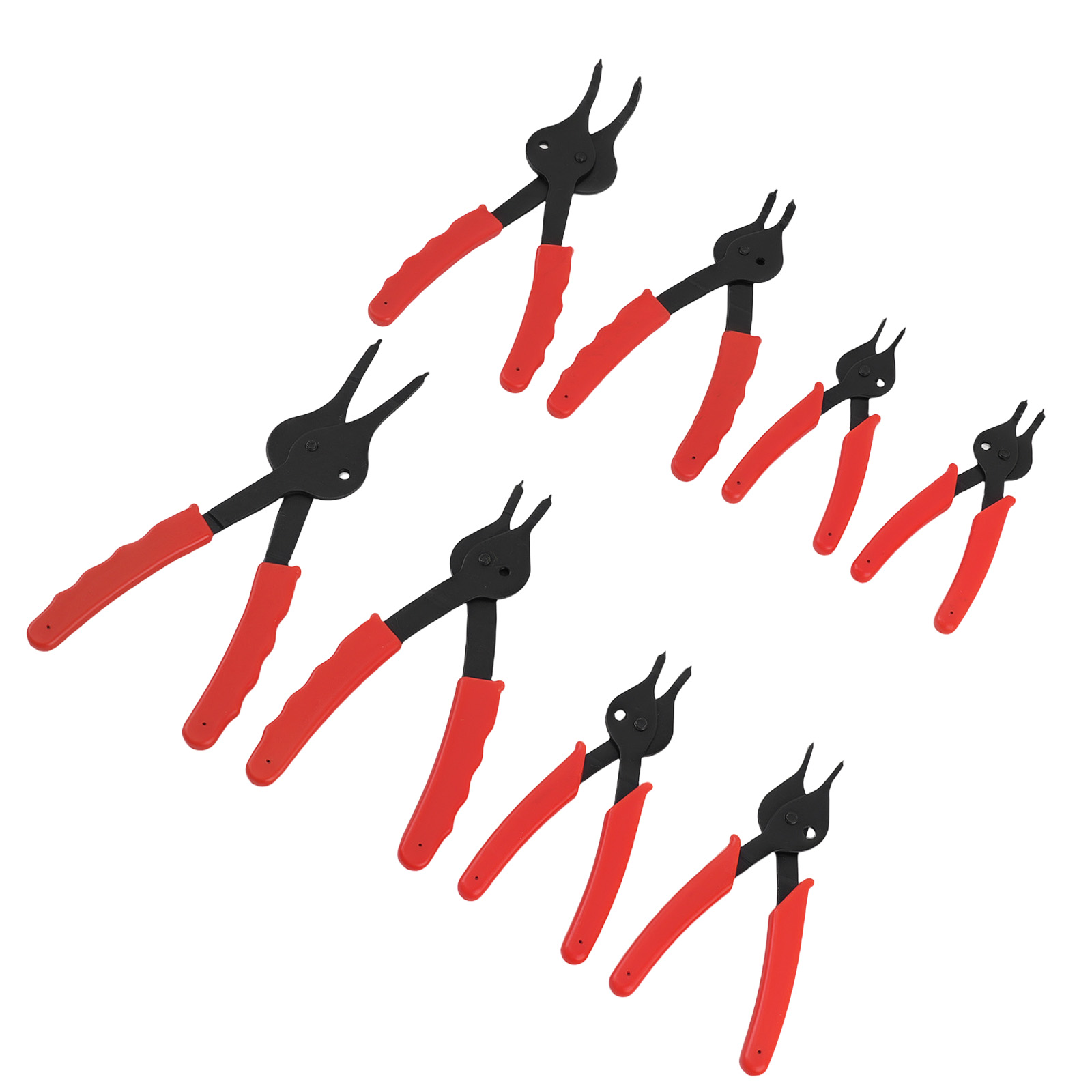 10x Snap Ring Pliers Kit for Car/Truck/SUV Internal & External Circlips 1-2.3mm