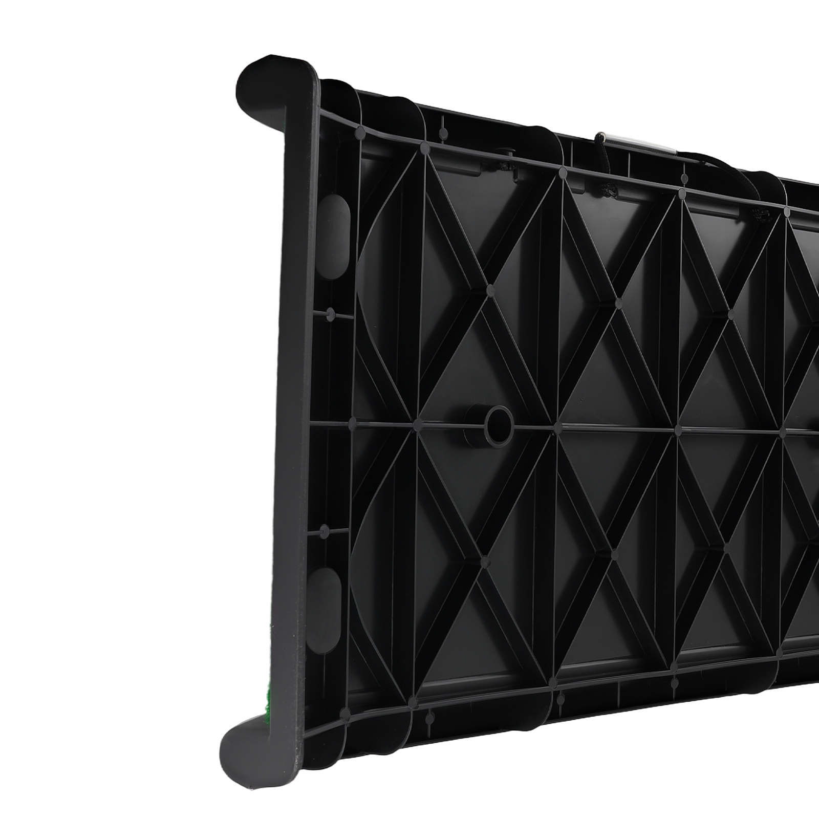 Dog Ramp with Safety Latch & Non-Slip Grass Surface Bi-Fold Portable