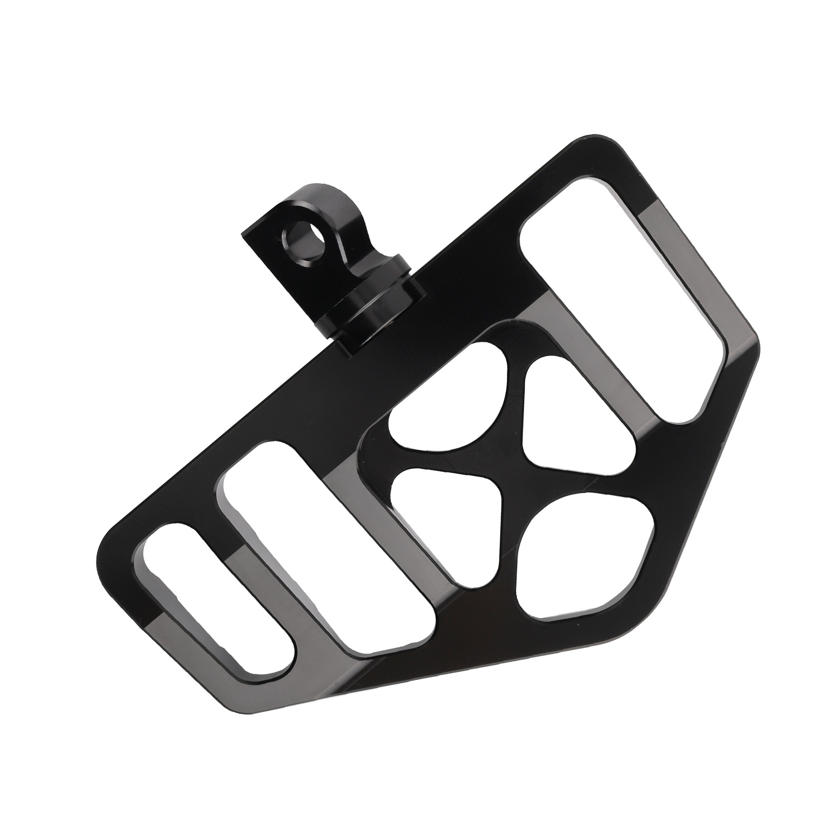 Black Wide Fat MX Style Foot Pegs Floorboard Rear Floorboards For Sportster