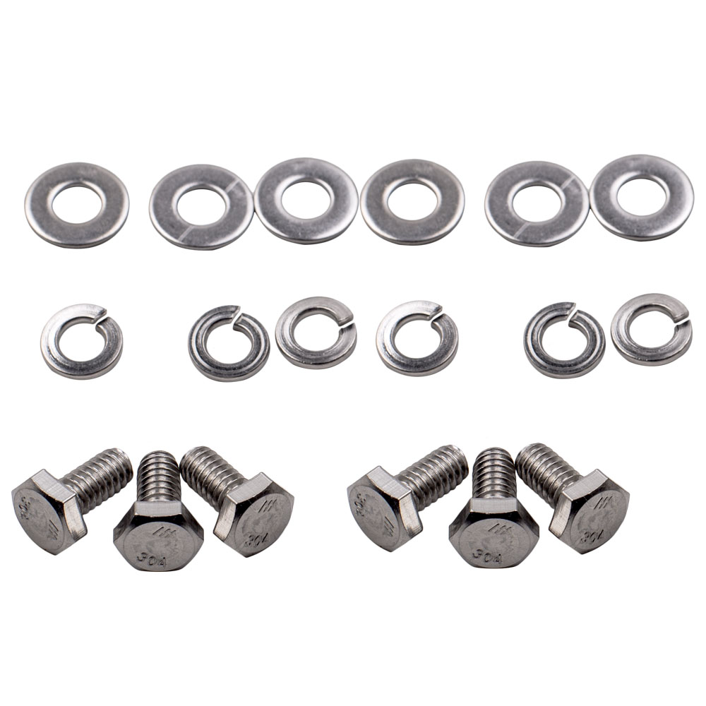 New Engine Bolts Kit Stainless Small Block 265 283 305 327 350 Hex For Chevy SBC