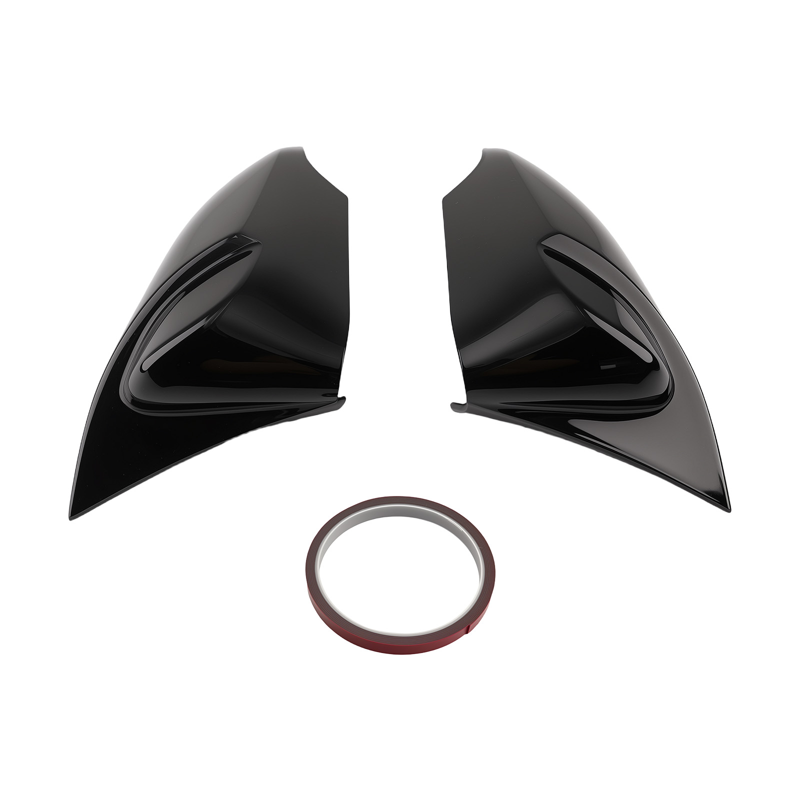 Door Mirror Cap Shield for Toyota Corolla/Levin 2014-18 Black ABS Plastic Front