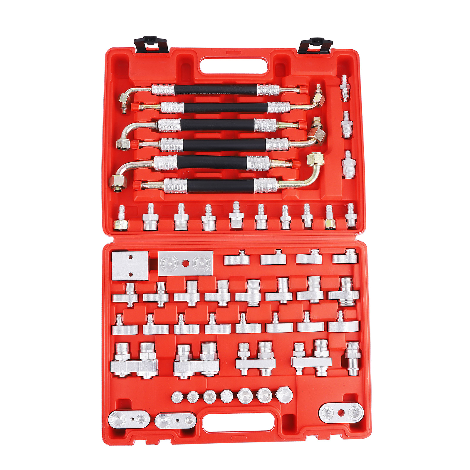 56Pcs Auto Air Conditioning Leak Detector Detection Fitting Tool Kit Car Truck