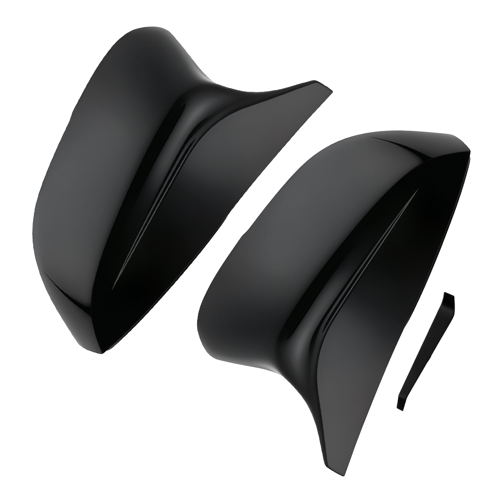 Side Mirror Cover Caps for Infiniti Q50 Q60 Q70 2014-2022 963734GA0H Black ABS