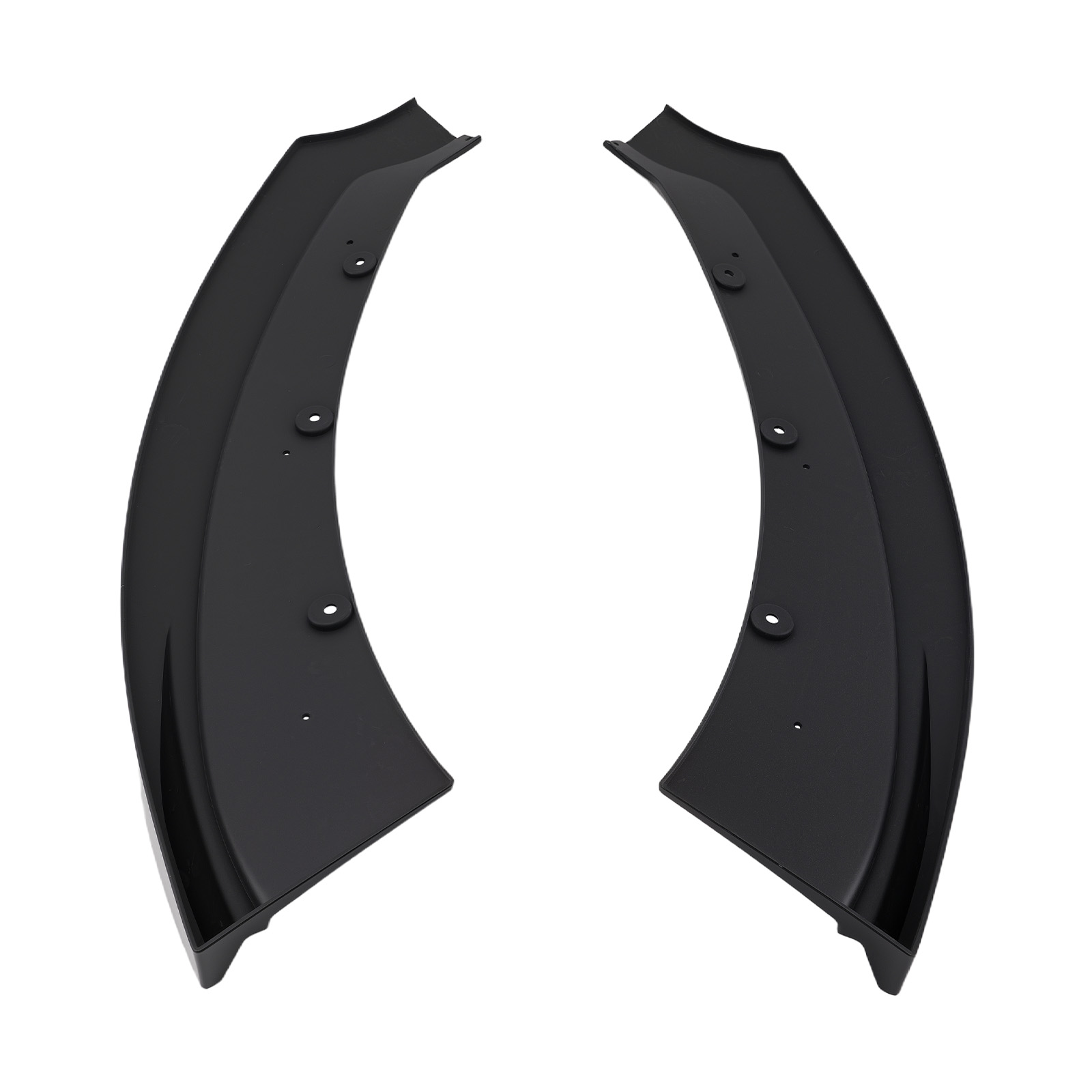Black Front Bumper Splitter for Ford Mustang 2015-2017 Lower Lip Kit Plastic