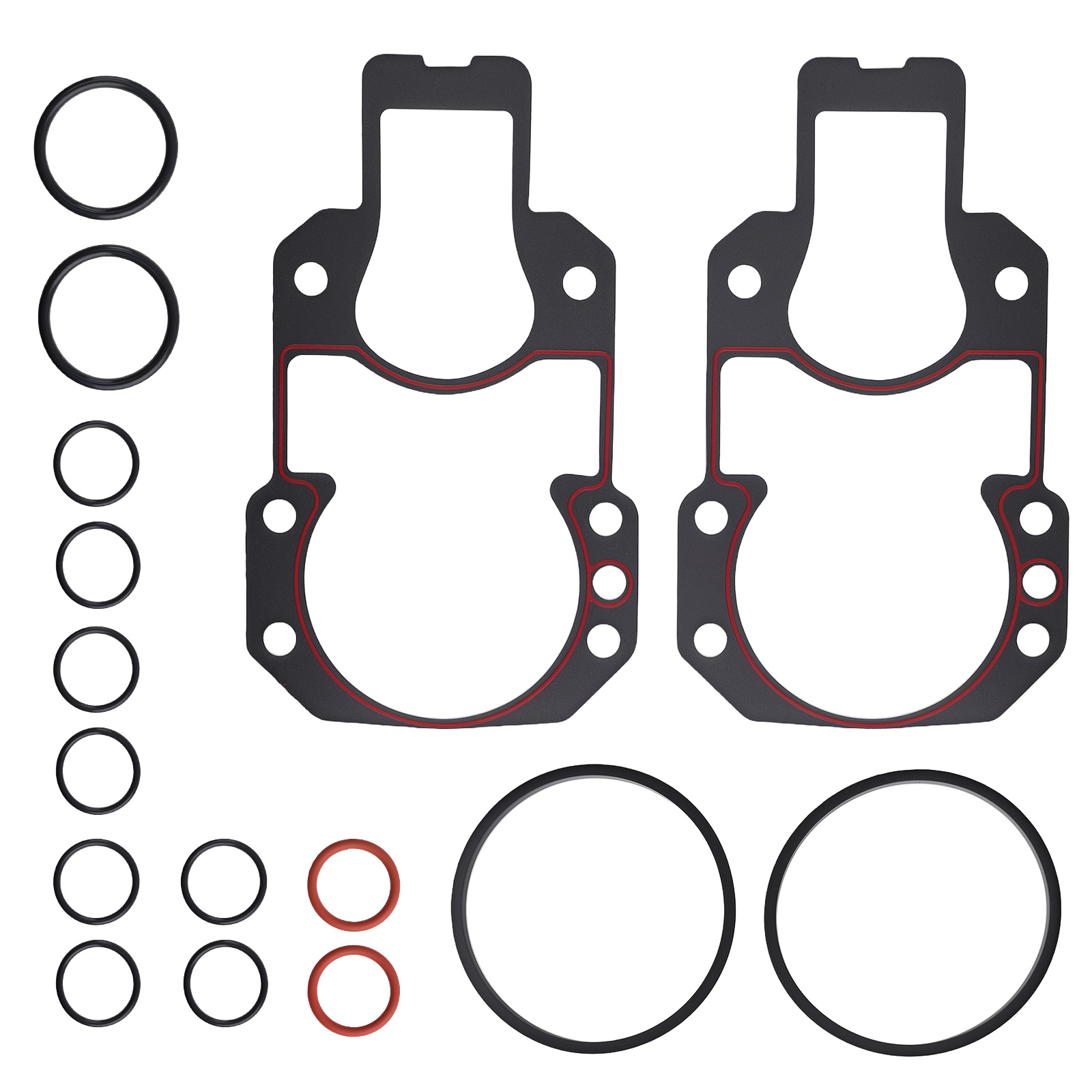2 Pcs Alpha One Gen2 Bell Housing Mounting Gasket Kit for MerCruiser 18-2619