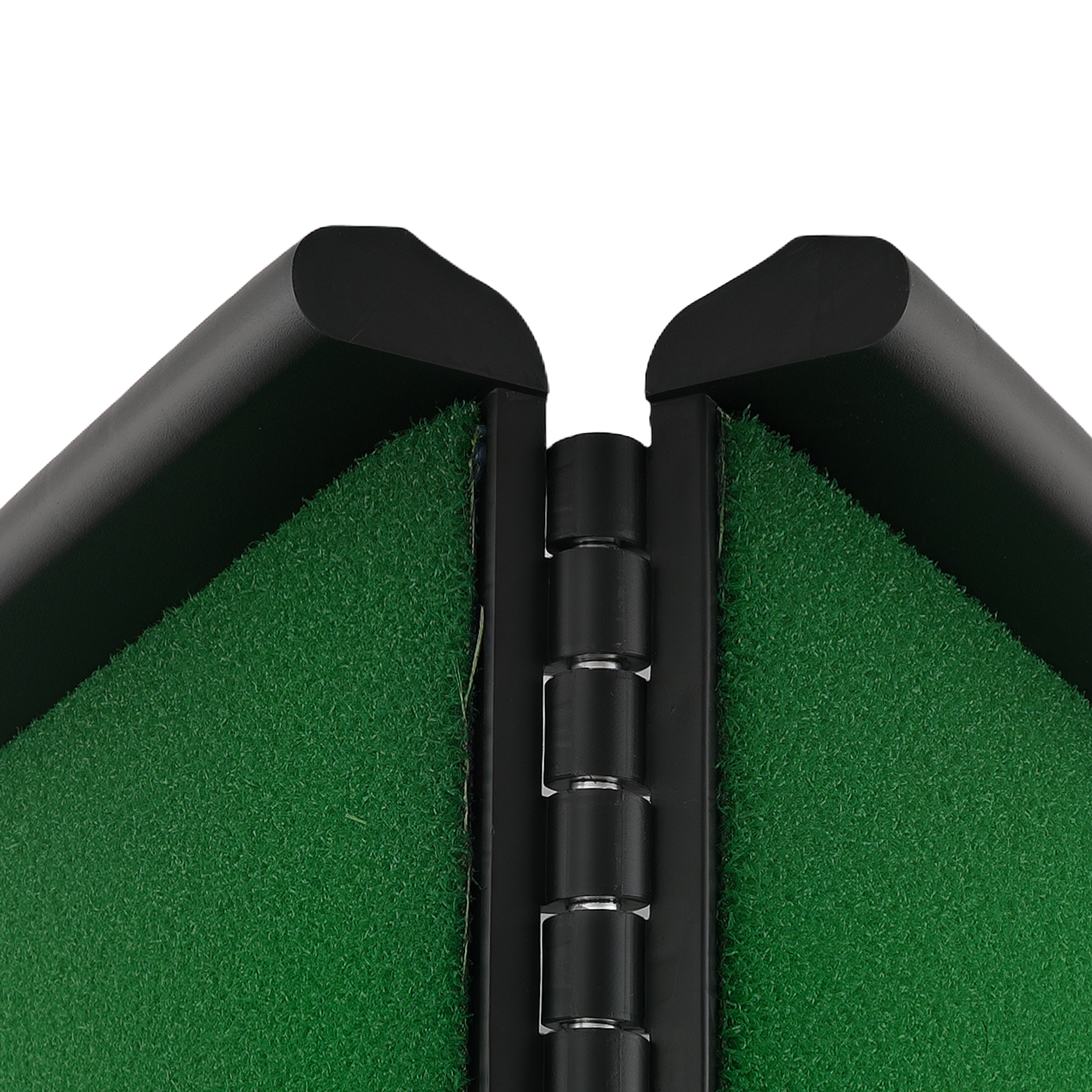 Dog Ramp with Safety Latch & Non-Slip Grass Surface Bi-Fold Portable