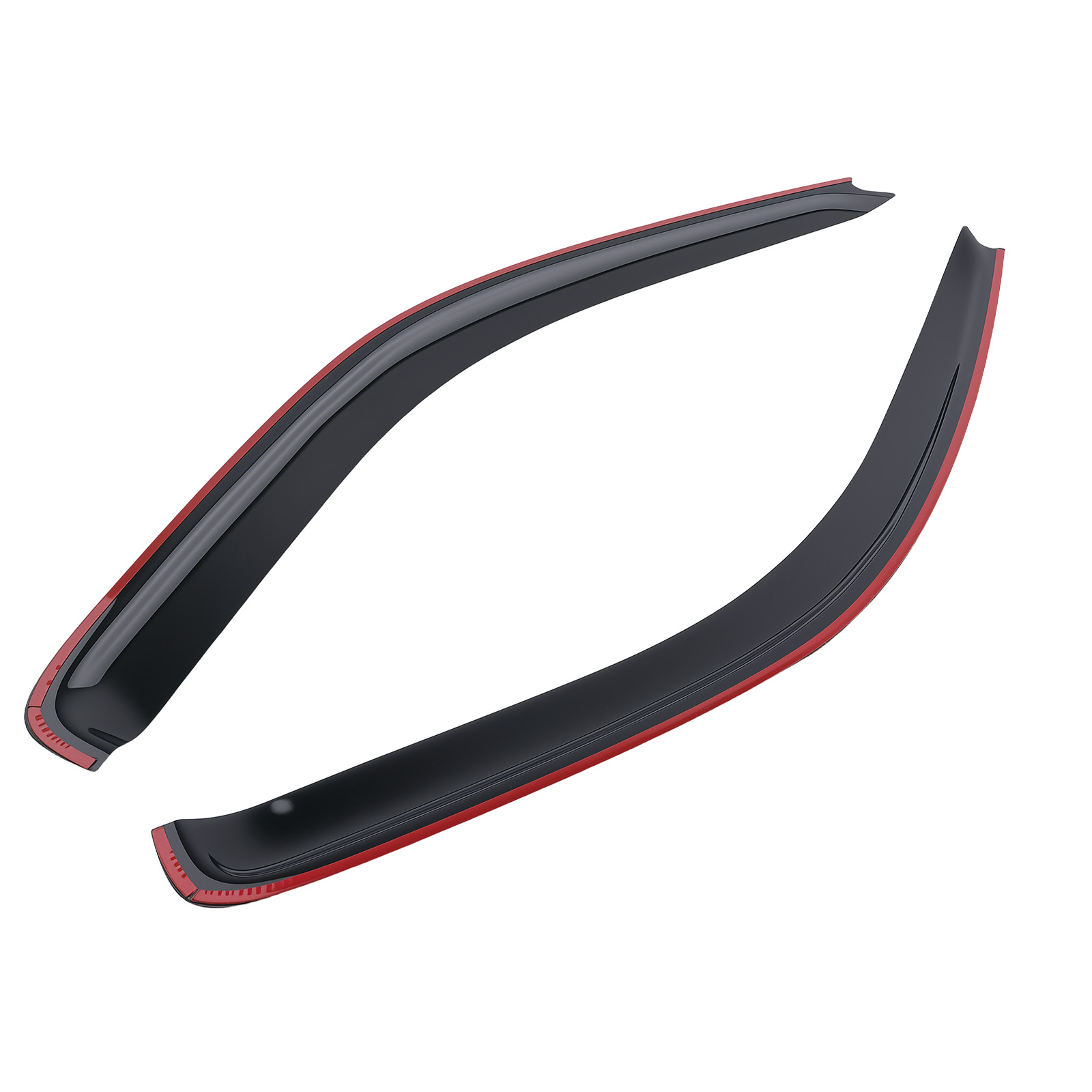 Window Visor for Nissan Xterra 2005-16 4Dr Wind Deflector Adhesive 4Pcs Black