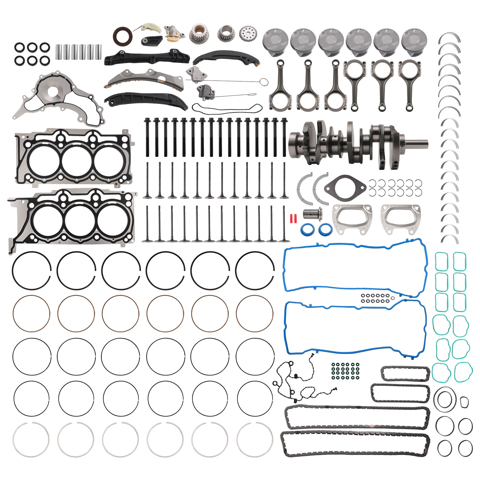 3.6L Engine Rebuild Kit for Dodge Challenger Charger Jeep Wrangler 2011-16