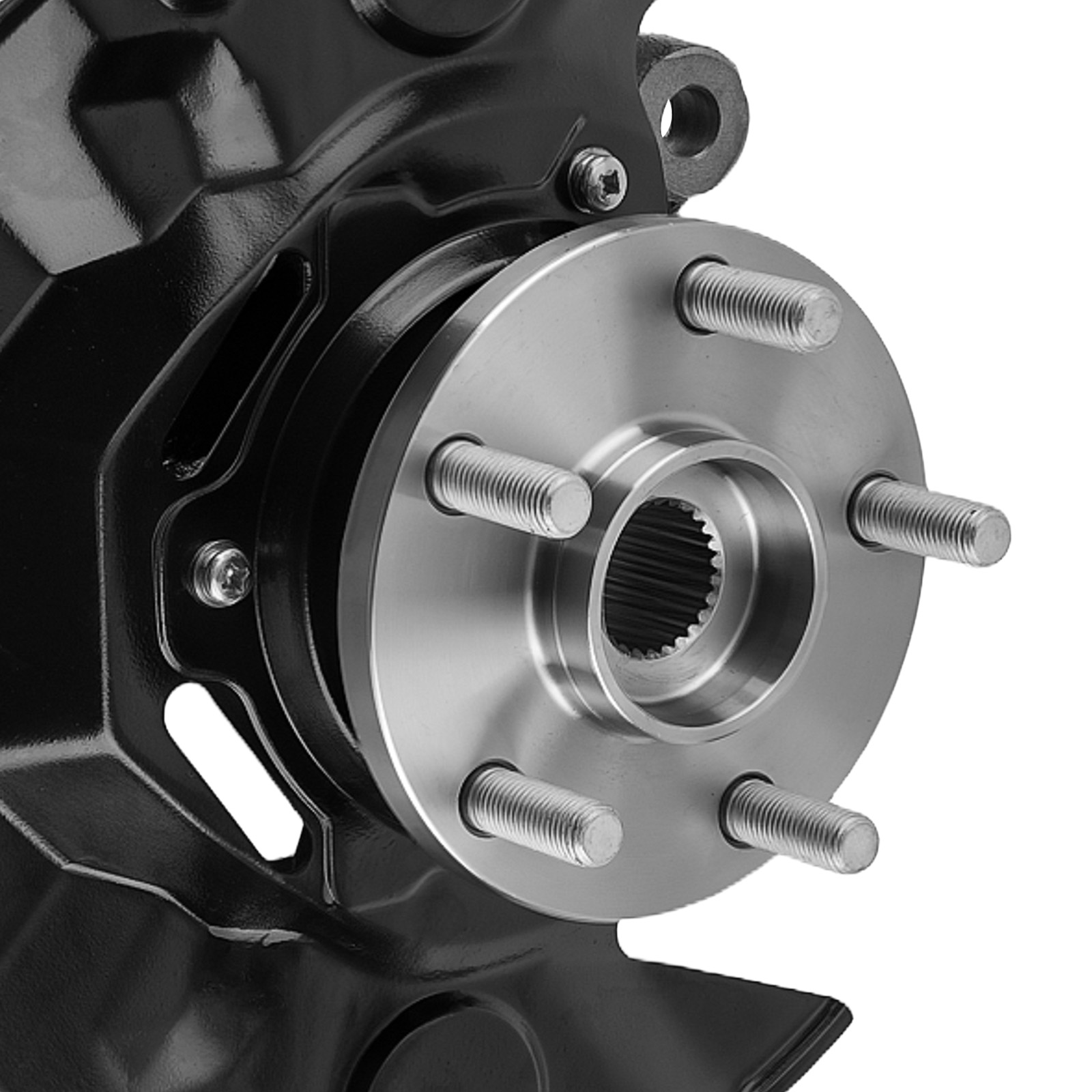 2XFront R+L Wheel Bearing & Hub Assembly with Knuckle for Toyota Matrix FWD