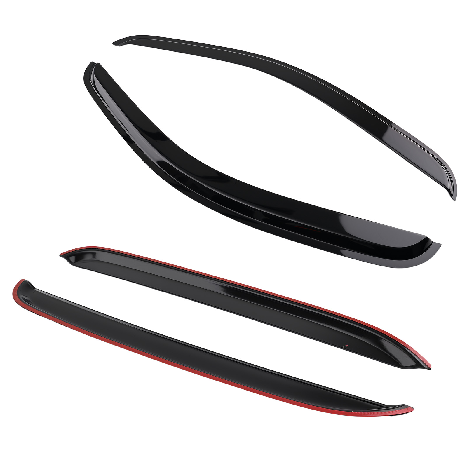 4Pcs Window Rain Guards Visor for Chevy Tahoe 2007-2014 Acrylic Plastic