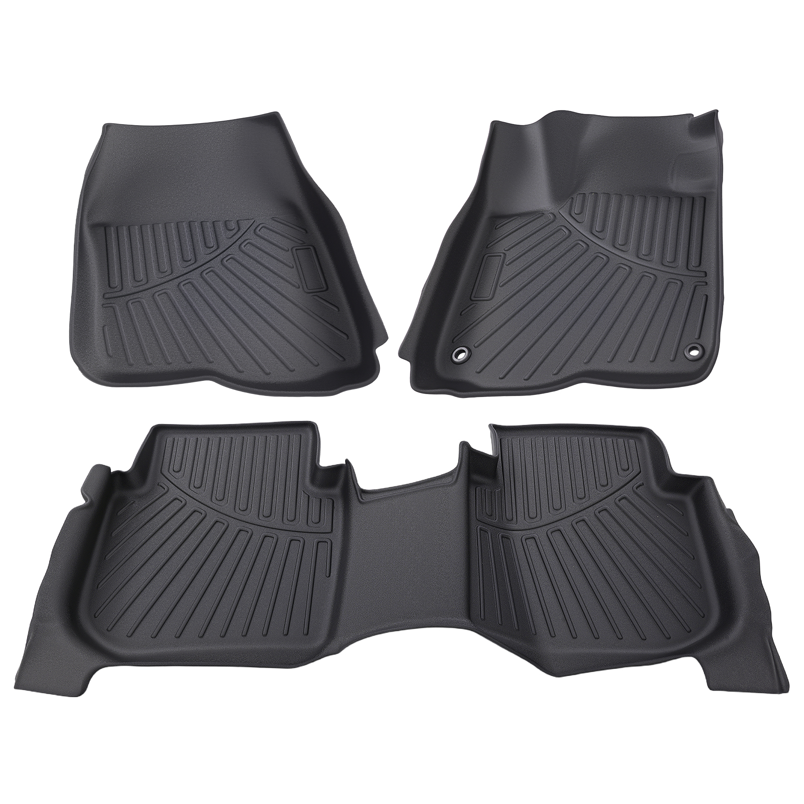 Floor Mats Liner for Honda CR-V 2017-2022 TPE Black All Weather Anti-Slip