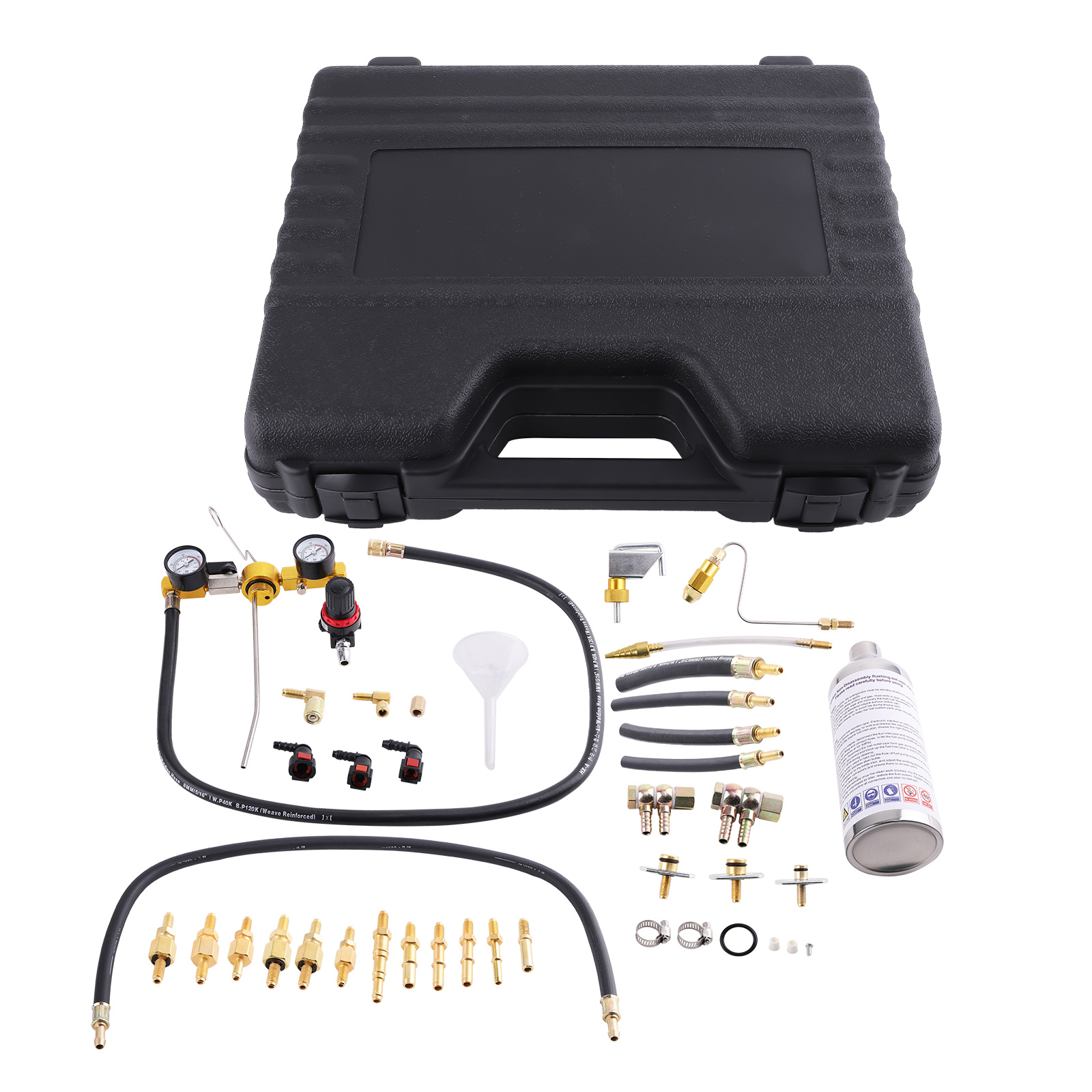 Fuel Injector Service Tool Kit for Gasoline Vehicles with Multiple Connectors