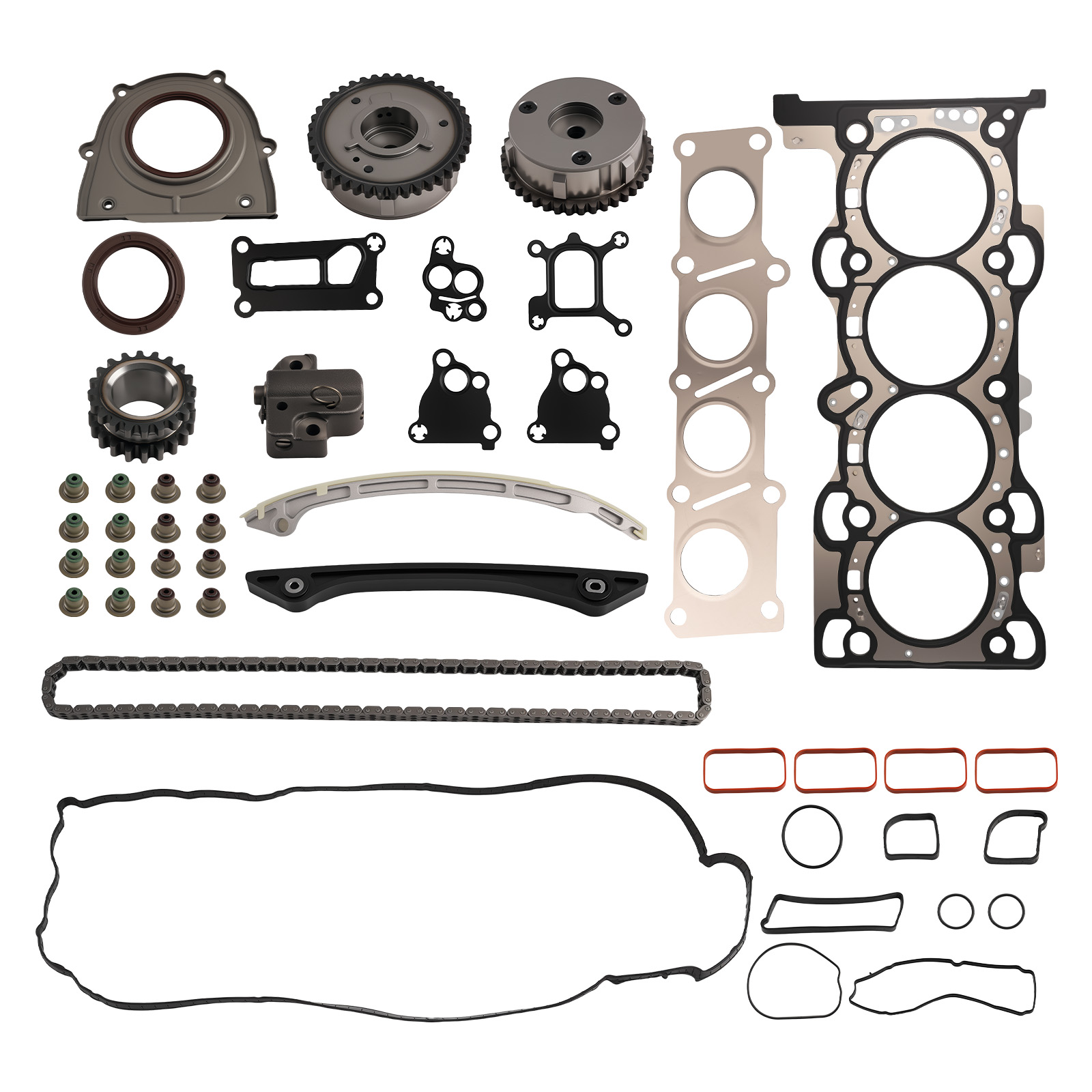 Timing Chain Kit w/ VVT Gears & Complete Gasket Set for Land Rover Evoque L538