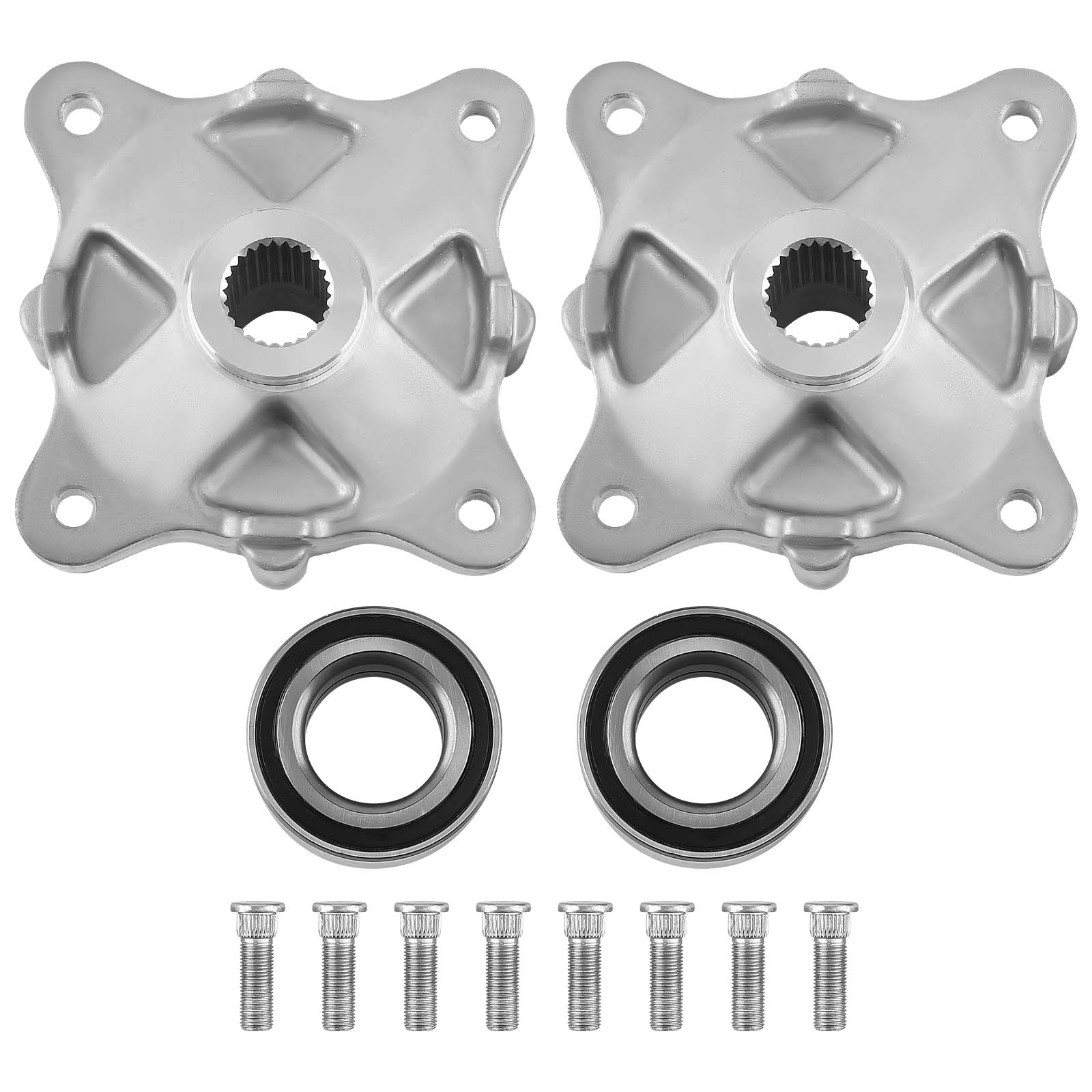 2x Rear Wheel Hub w/Bearing Bolt For Polaris RZR 800 EFI 2008-2013 5135113-463
