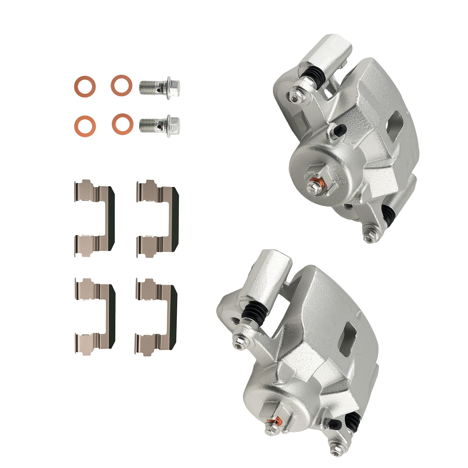 Front Brake Caliper Assembly Pair for Honda Pilot 3.5L V6 2003-2008 19-B2670/71