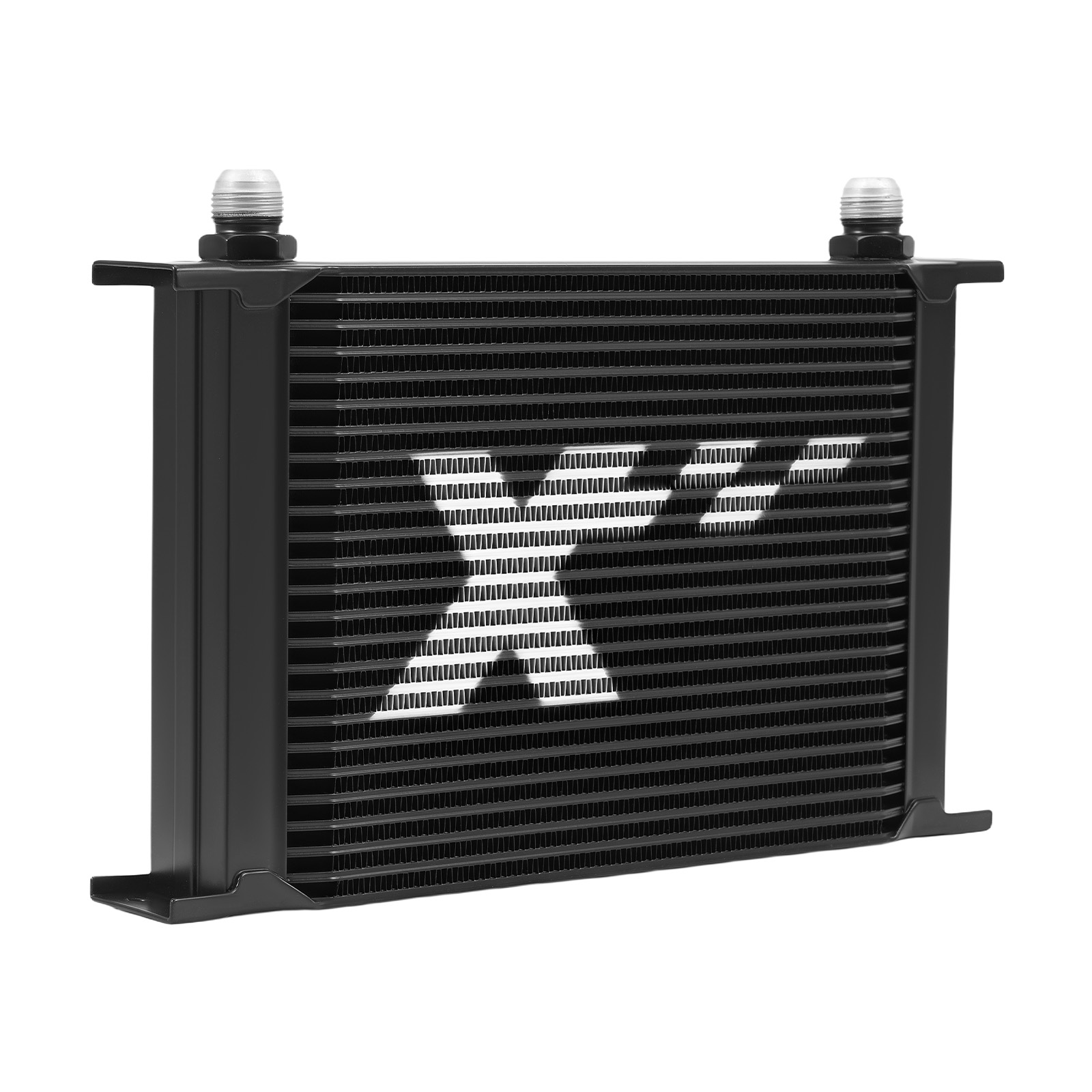 25 Row AN10 Oil Cooler Kit for Universal Cars with Air Guide & Corner Brace