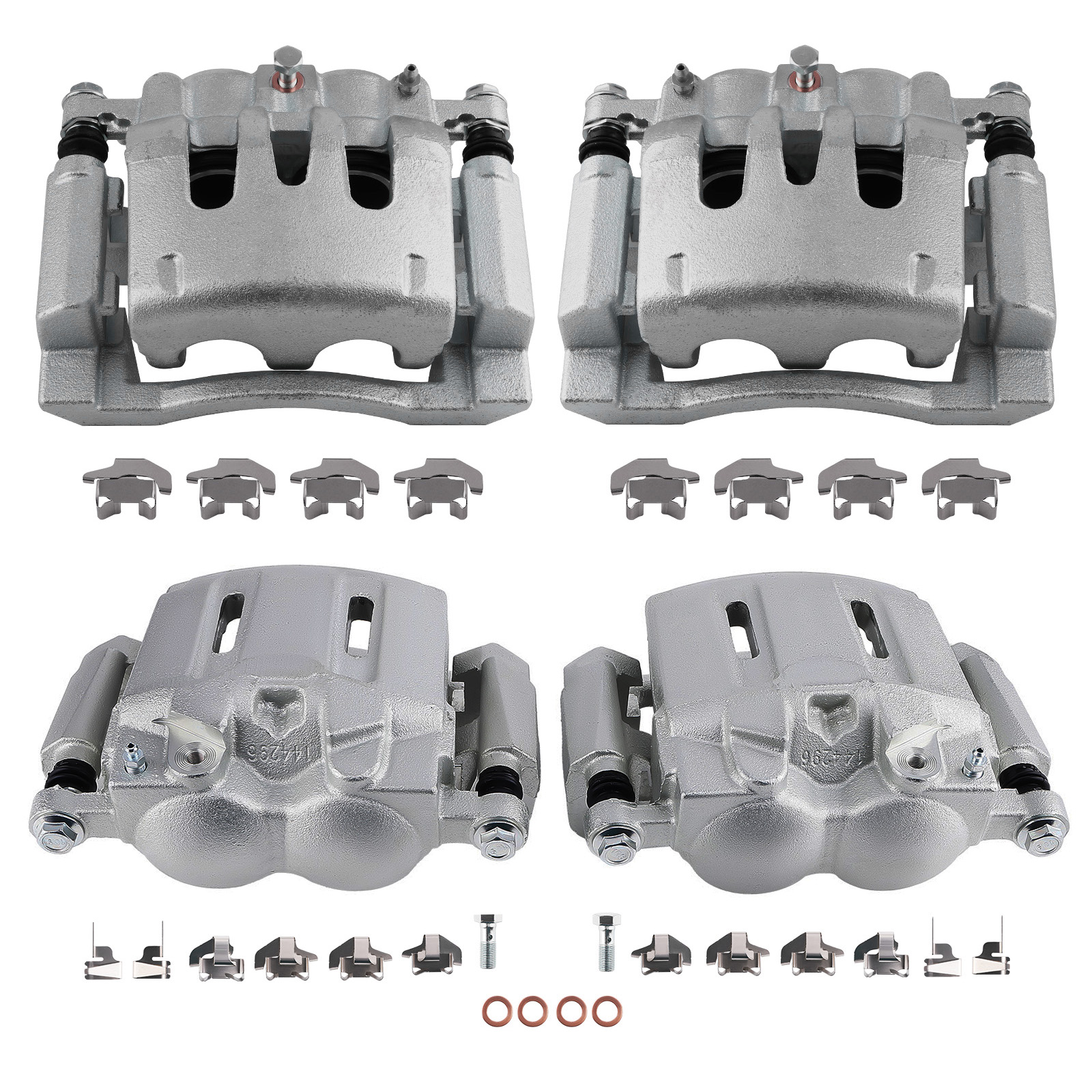 4x Brake Calipers for Ford F-250 F-350 Super Duty 2008-2012 18-B5023 18-B5022