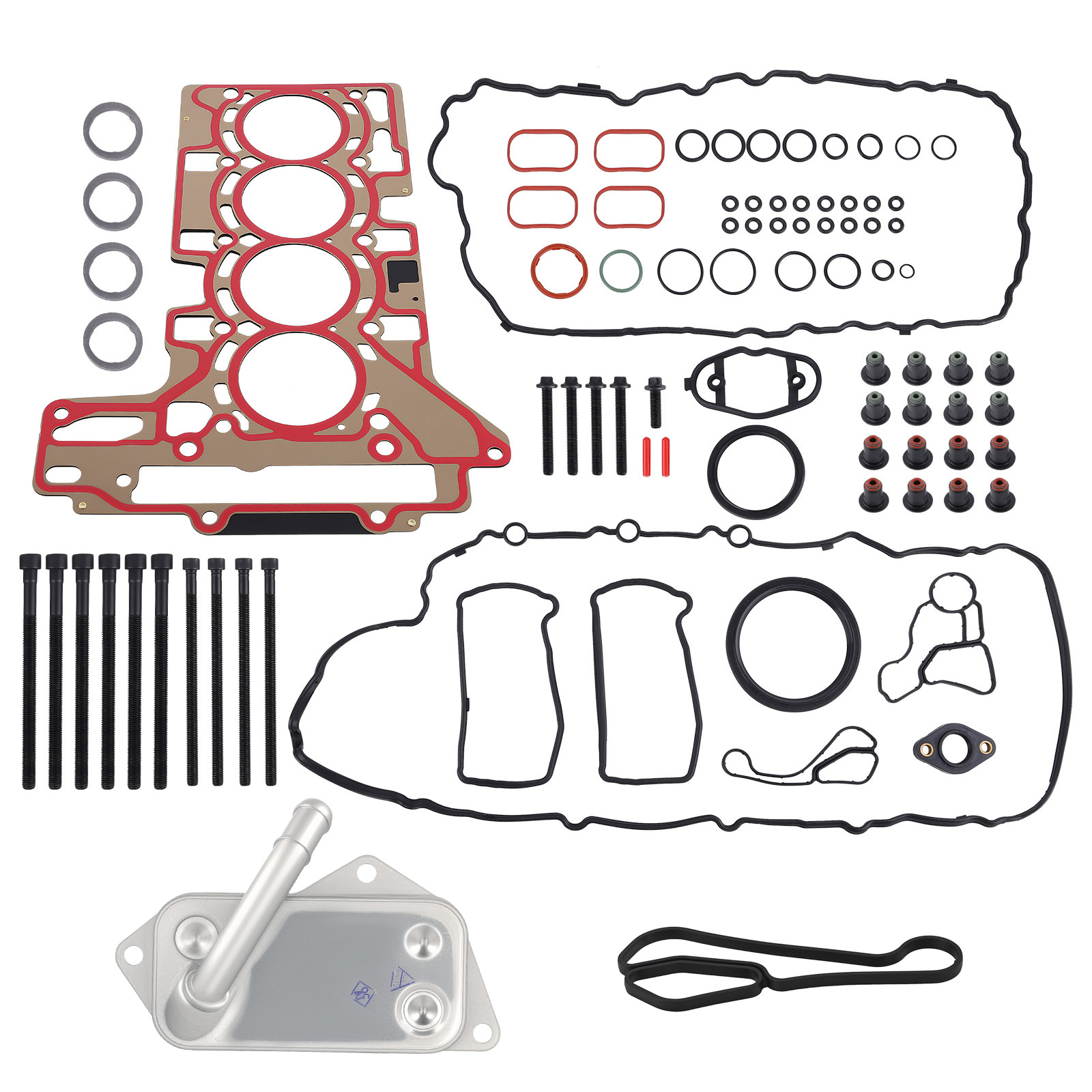 Bolt-On Oil Cooler with Seals for BMW F22 228i 2014-2016 2.0L Turbo