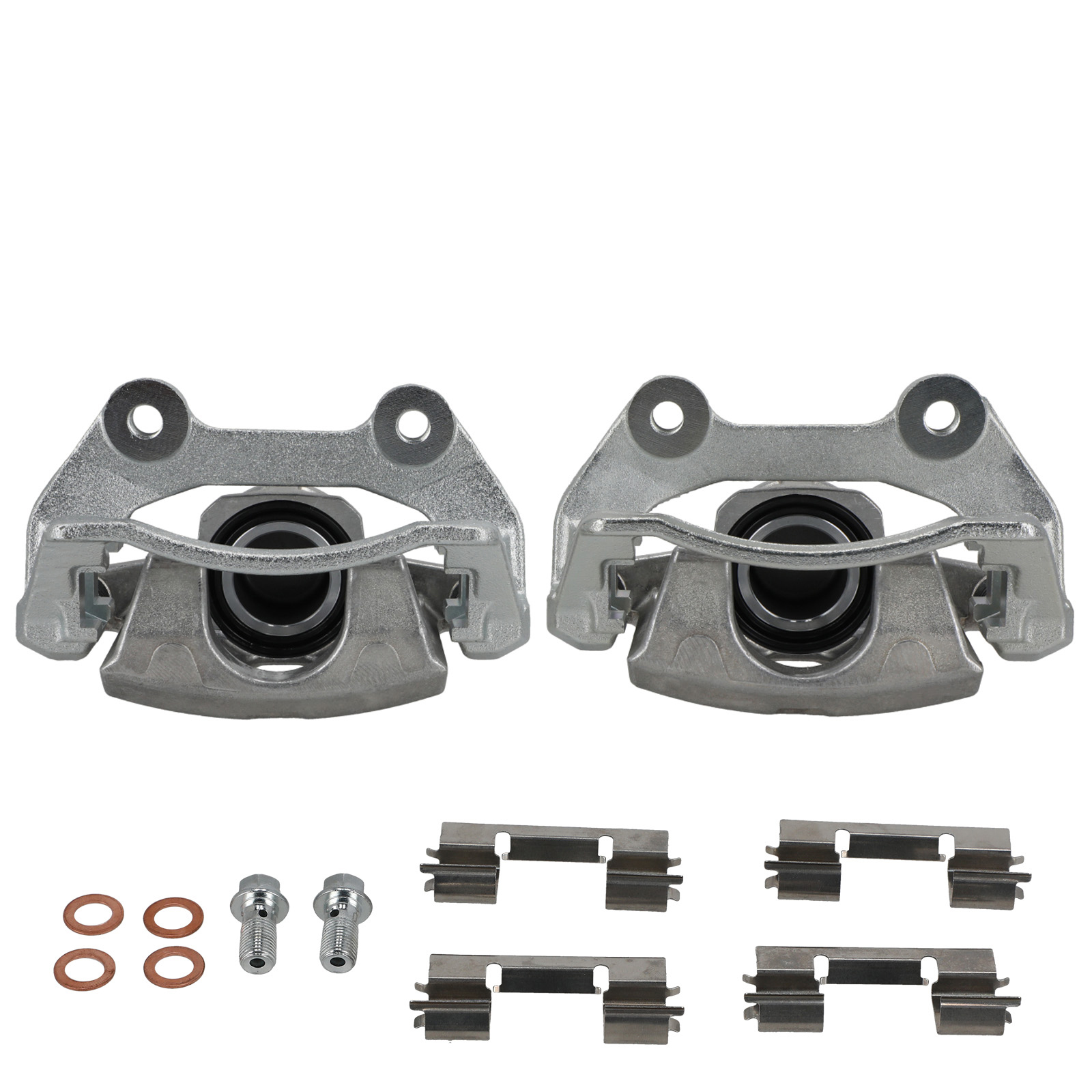 Rear Brake Caliper Assembly Pair for Cadillac XTS 13-19 Chevrolet Traverse 09-17
