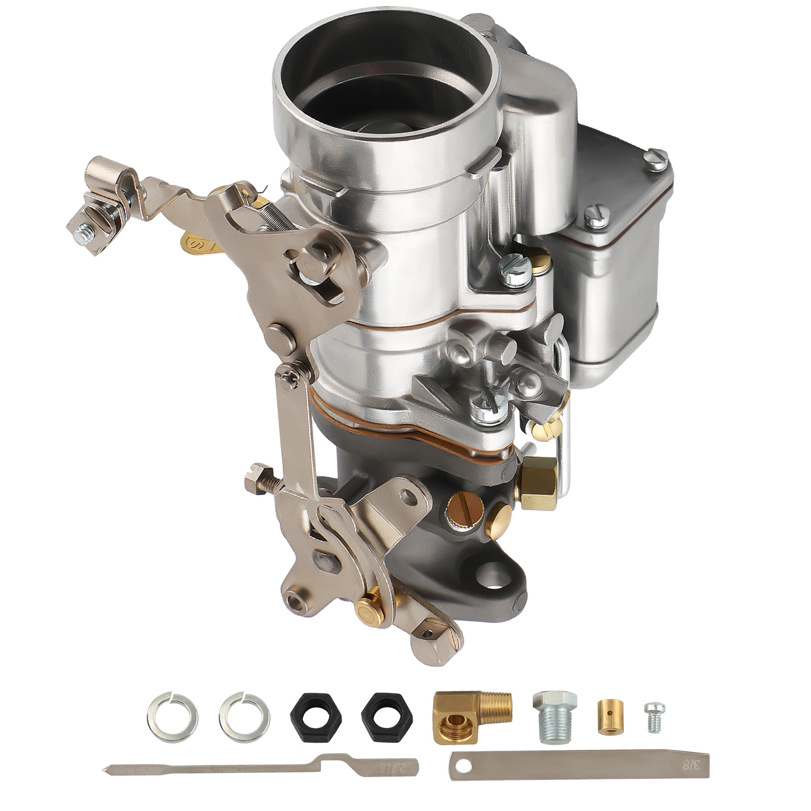 1 Barrel Carburetor Carb Kit for Willys CJ2A CJ3A 1947-1950 Trucks 539S A1223