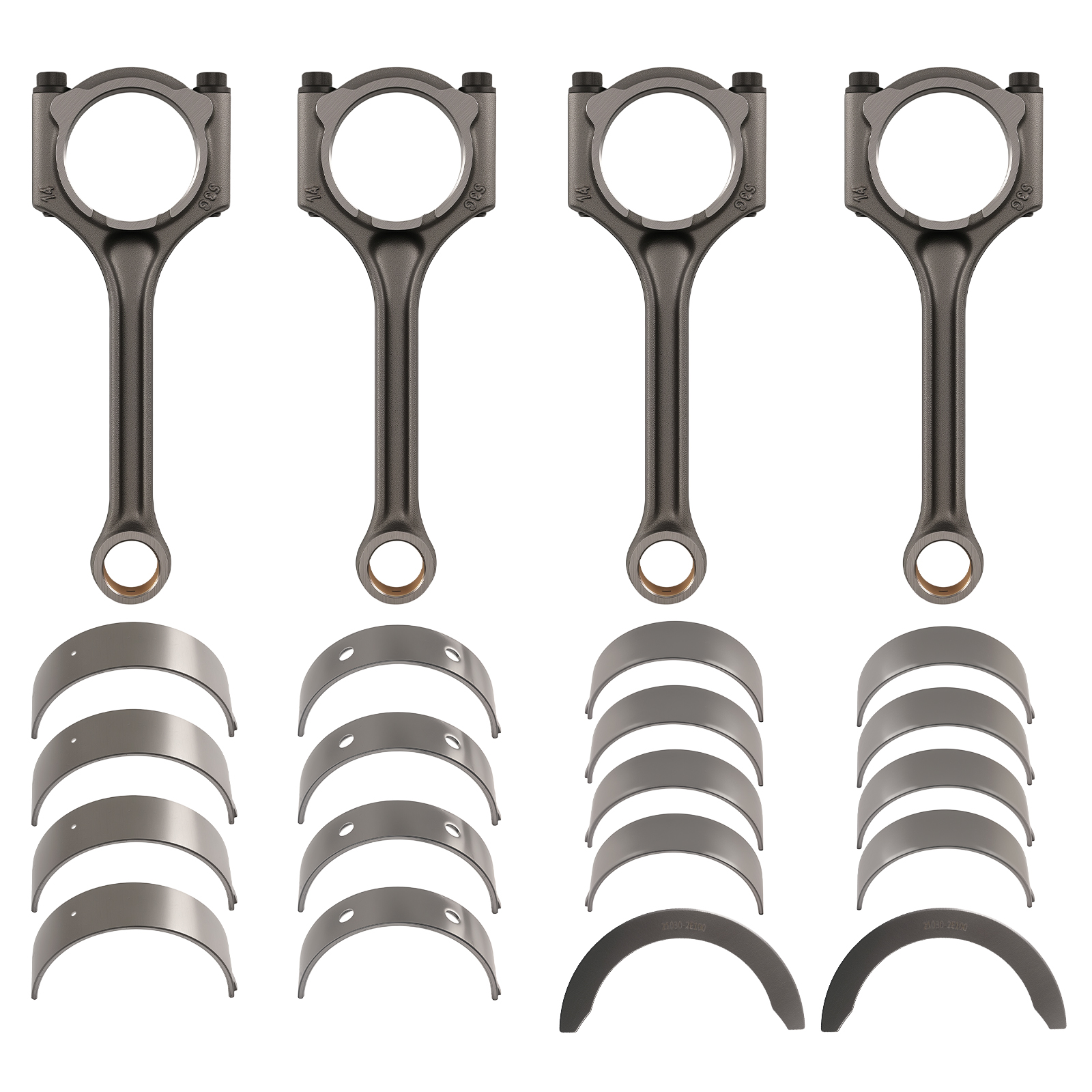 4PCS Connecting Rod for Hyundai Tucson Kia Forte Soul 2.0L 2012-2019 RB193