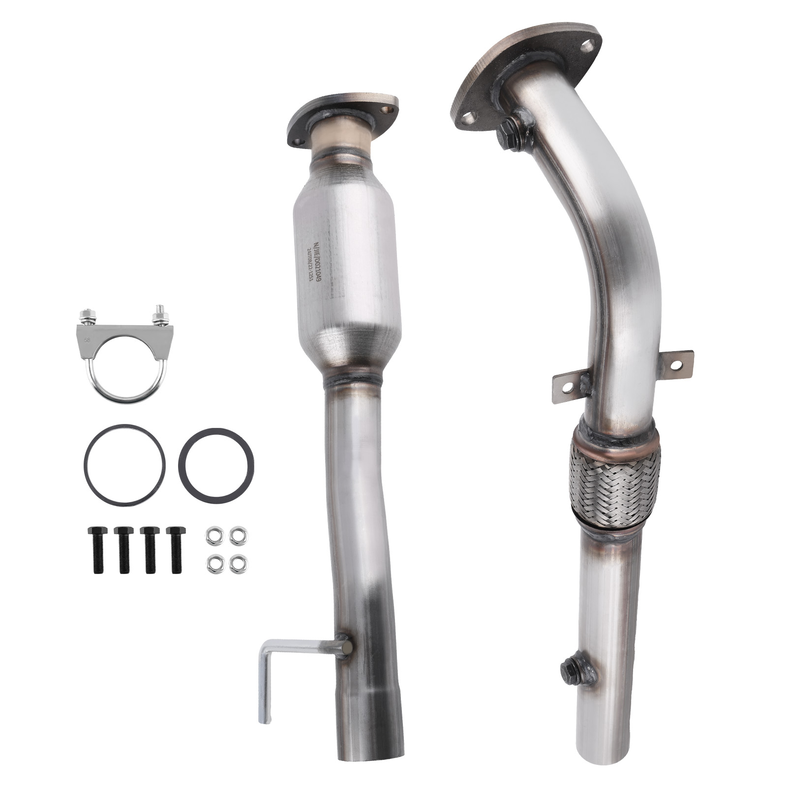 Catalytic Converter Flex Pipe w/Gaskets Direct Fit For 2007-2011 Toyota Camry